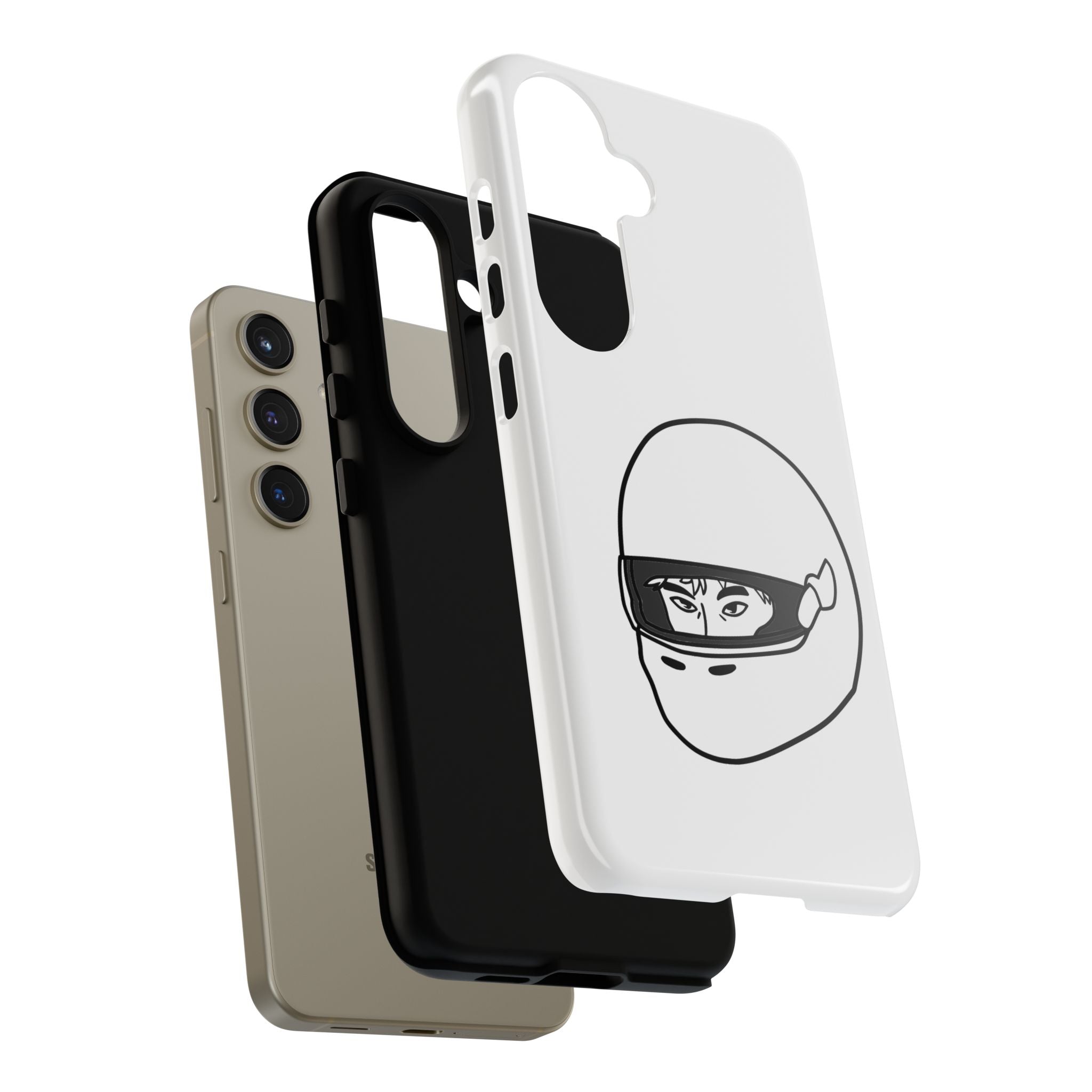 Stylish Phone Case with Racing Helmet Design | Tough Cases | Unique Gift, Motorcycle Enthusiast, Race Lover, Custom Accessory, Everyday Use