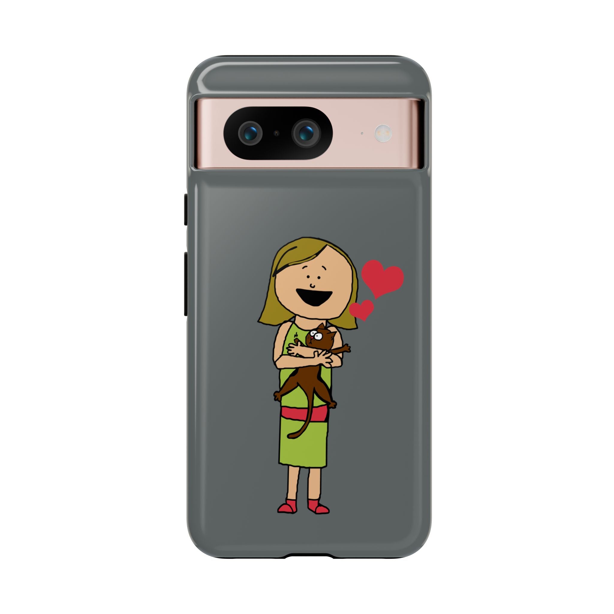 Pet Lover's Phone Case, Cute Animal Phone Cover, Gift for Dog Lovers, Cartoon Design, Fun Smartphone Accessory