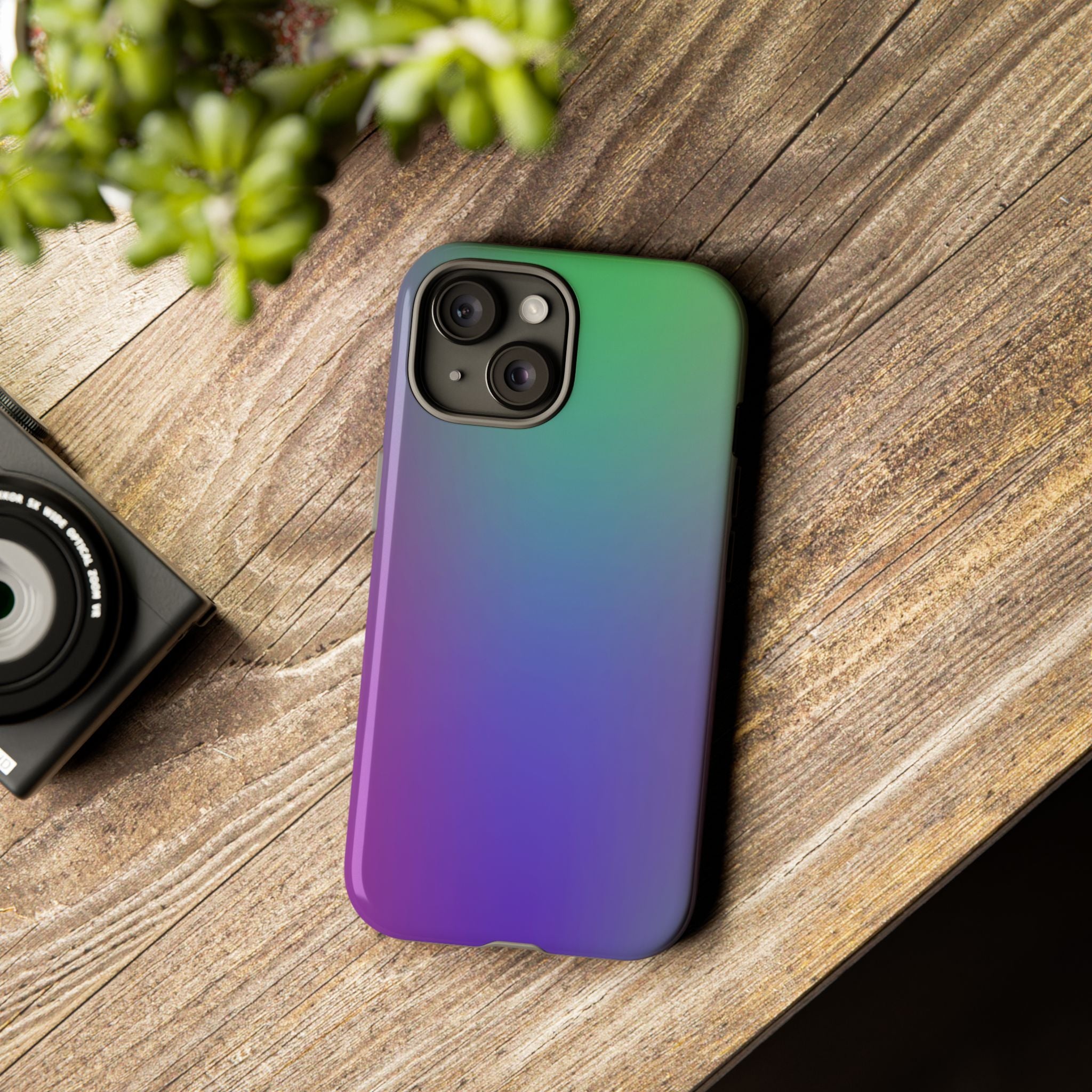 Gradient Phone Case, Durable Phone Protector, Trendy Cell Phone Accessory, Gift for Tech Lovers, Stylish Mobile Case