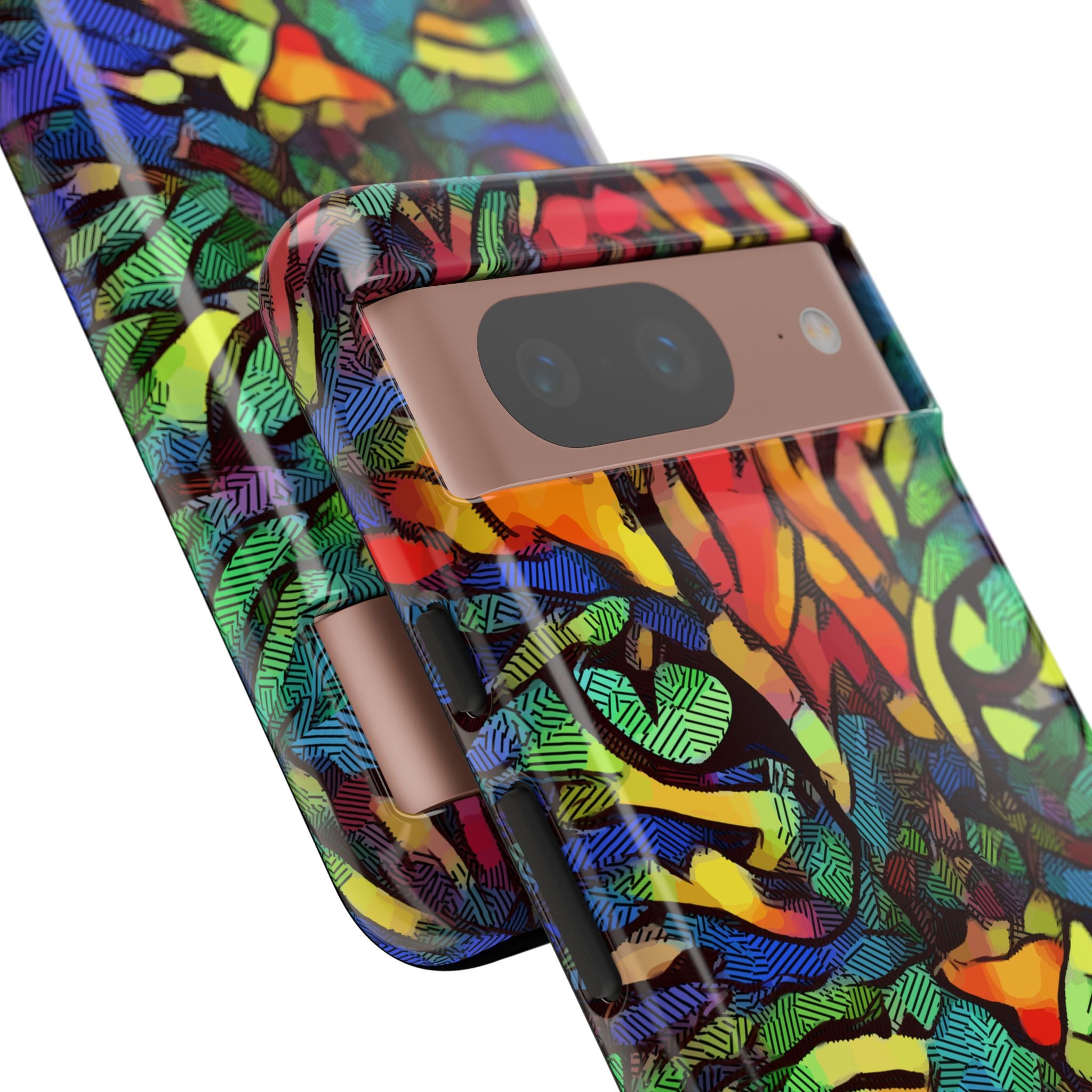 Colorful Phone Cases for Vibrant Style - Tough Cases, Unique Gifts, Animal Print, Artistic Design, Phone Accessories, Eco-Friendly