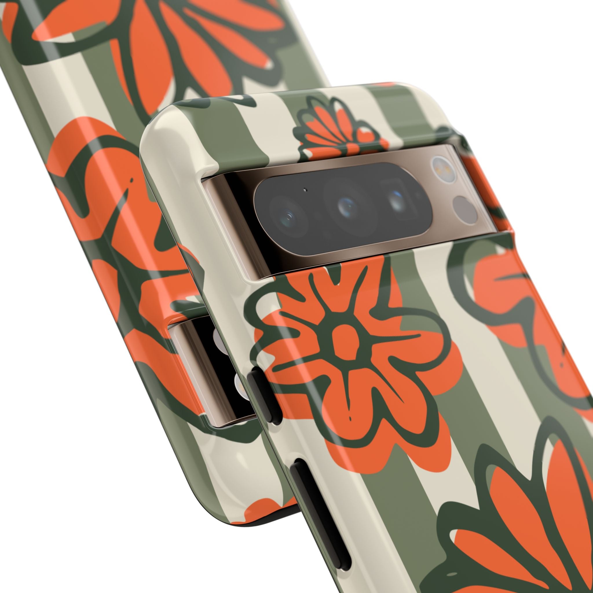 Floral Tough Phone Case - Trendy Protector for Pet Lovers, Super Cute Gift, Floral Design, Stylish Phone Cover, Unique Accessory