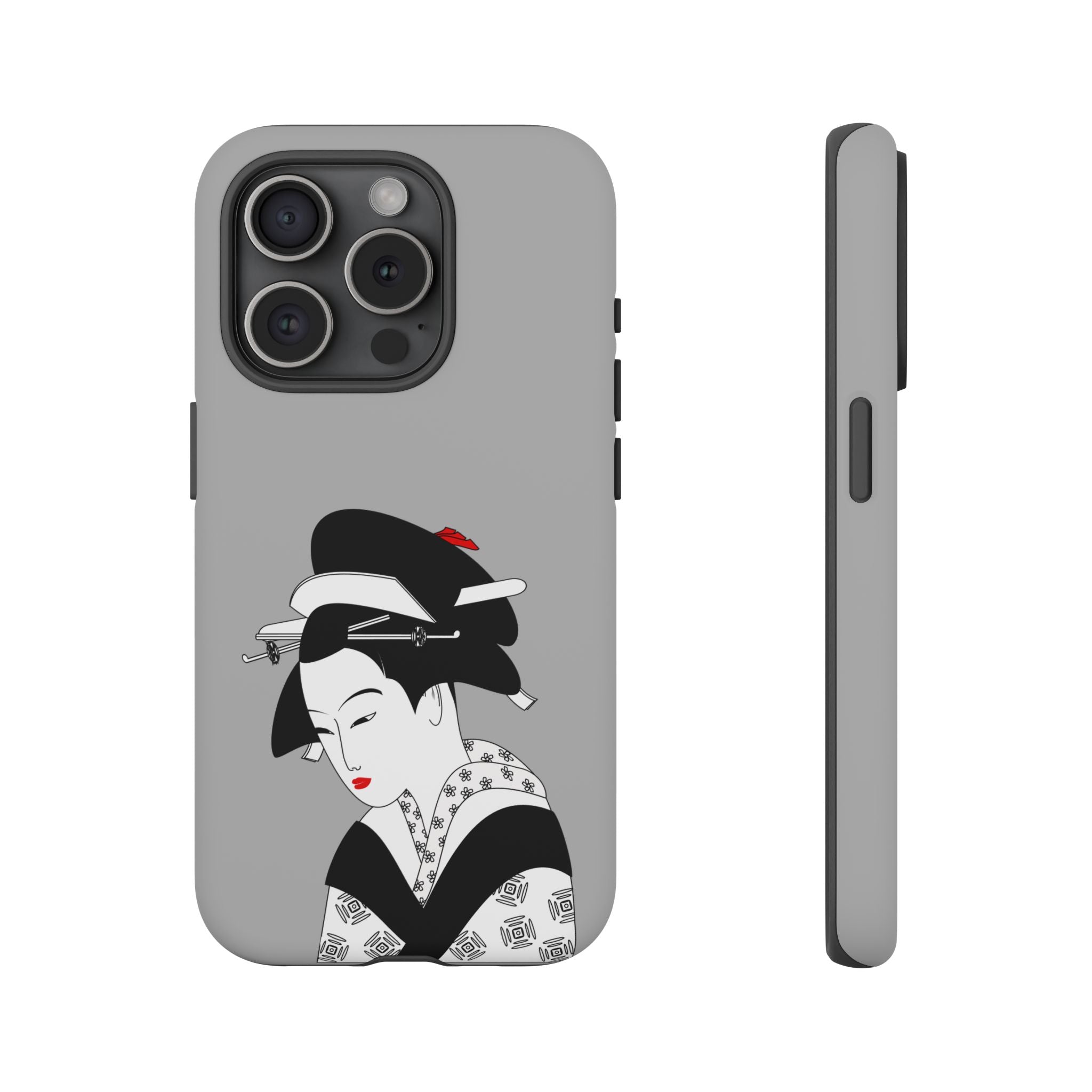 Stylish Phone Case with Japanese Geisha Design, Tough Phone Case, Cute Phone Cover, Japanese Art, Ethnic Style