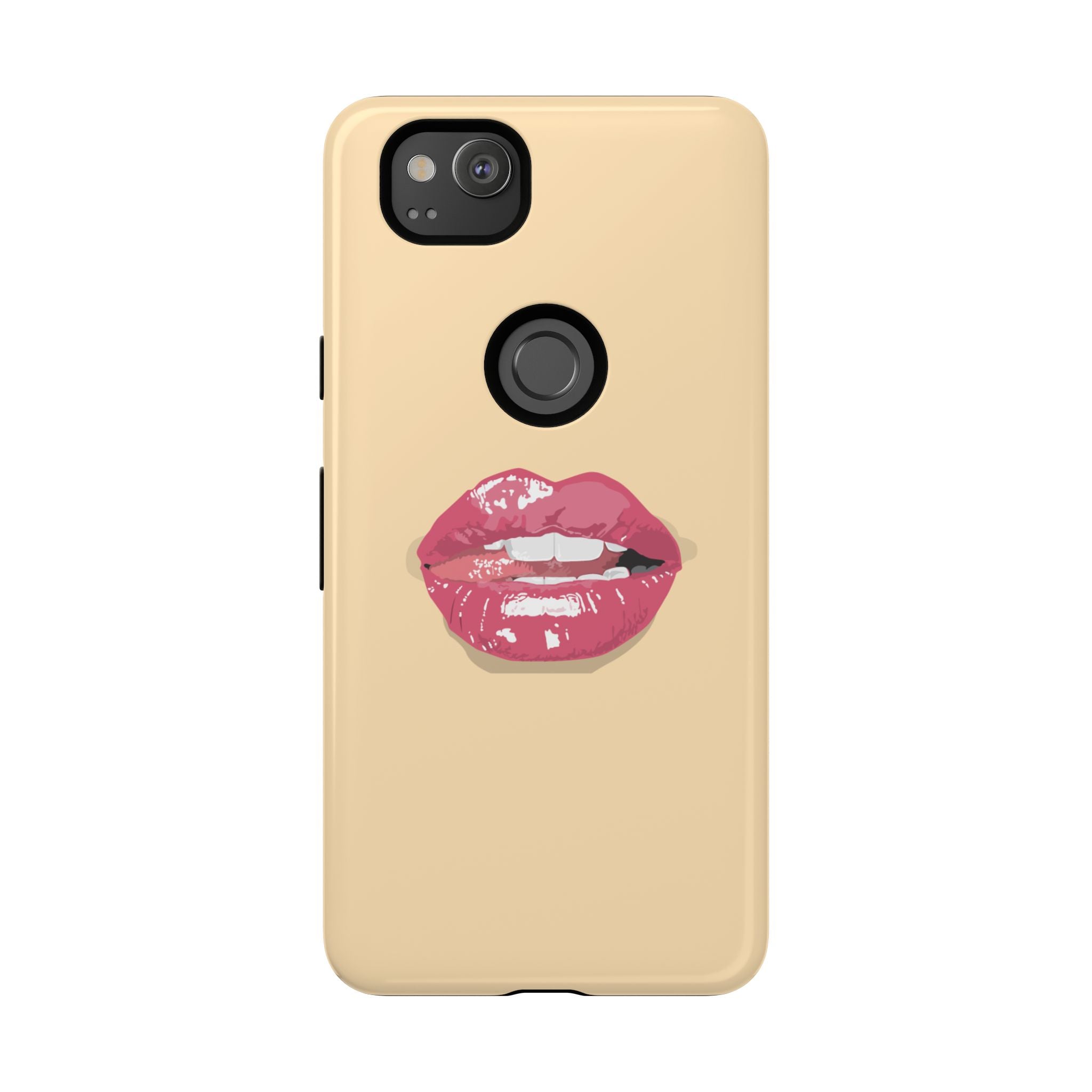 Stylish Phone Case with Lip Print, Trendy Mobile Cover, Fashion Accessory, Gift for Her, Cute Cell Phone Case