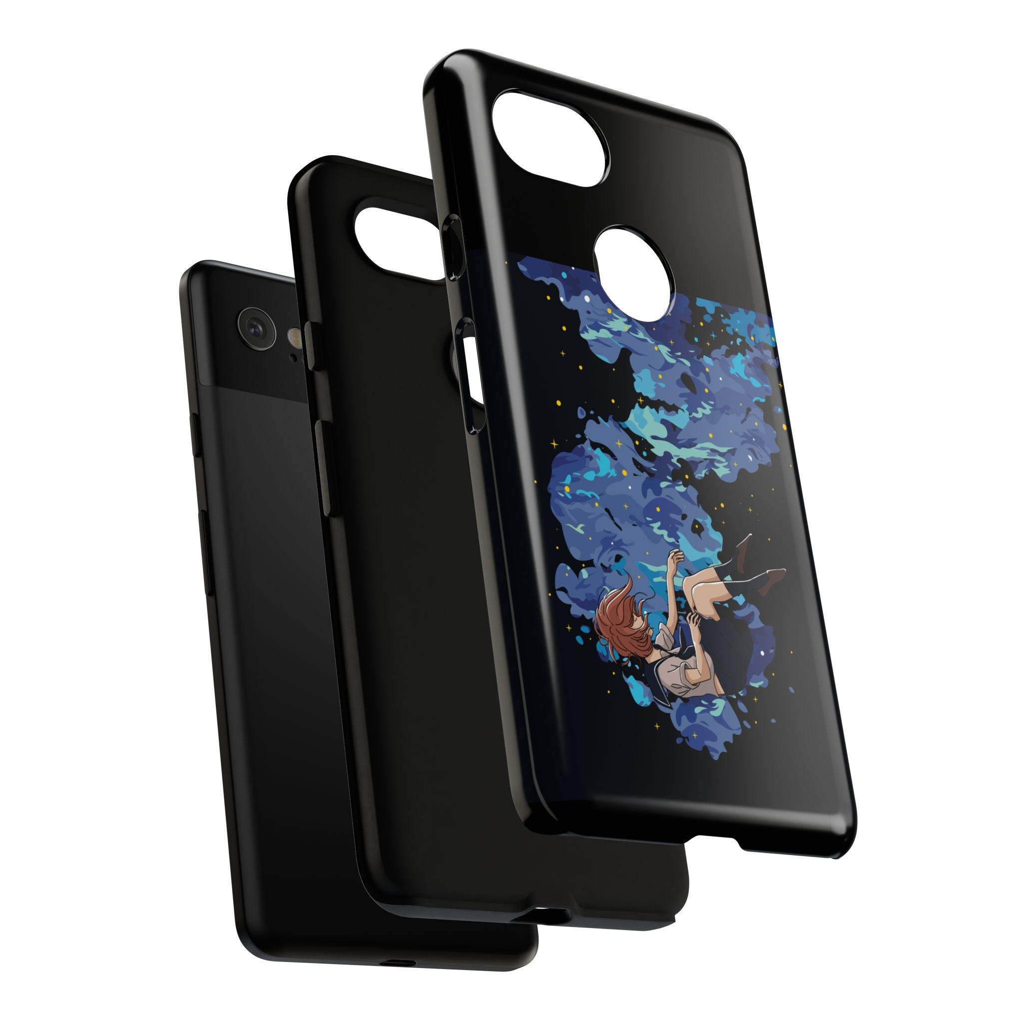 Tough Cases Phone Case - Artistic Galaxy Design, Cute Sleeve for Teens, Gift for Students, Unique Mobile Accessory, Trendy Tech Protection