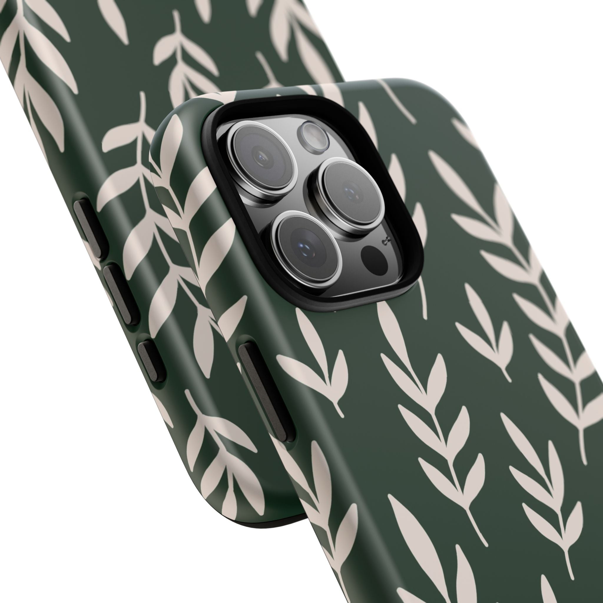 Leafy Phone Case, Tough Cases for Nature Lovers, Green Leaf Design, Eco-Friendly, Stylish Mobile Cover, Gift for Her