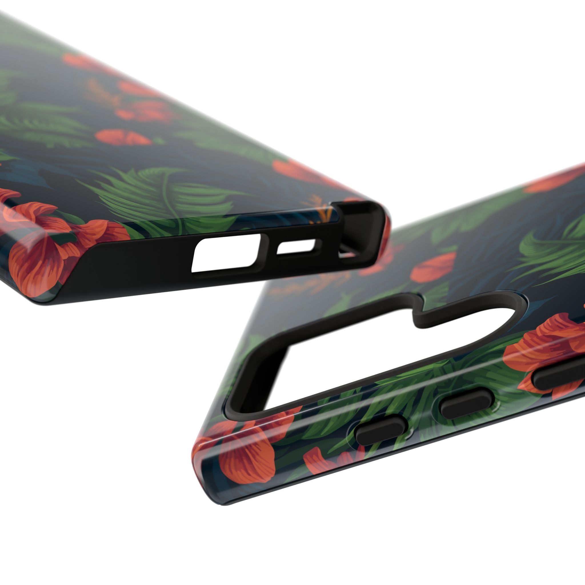 Tropical Phone Case with Floral Design, Eco-Friendly Protection for Summer Vibes, Ideal Gift for Nature Lovers, Vibrant Background