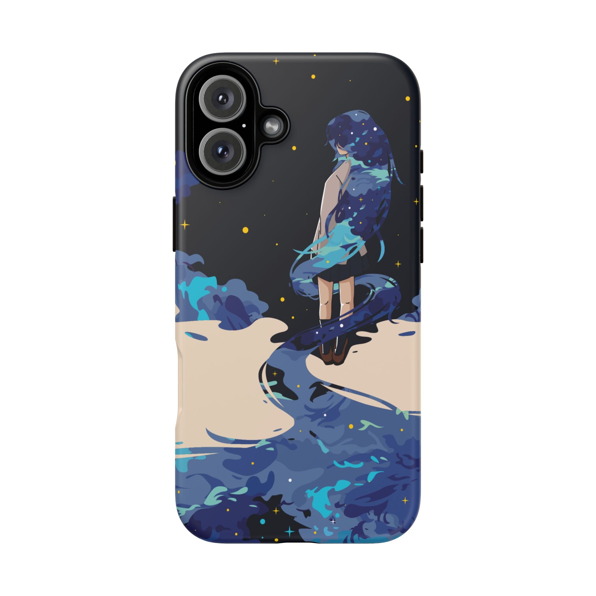 Galaxy-Inspired Phone Case, Celestial Design, Tough Phone Cover, Gift for Space Lovers, Artsy Accessories, Unique Merchandise