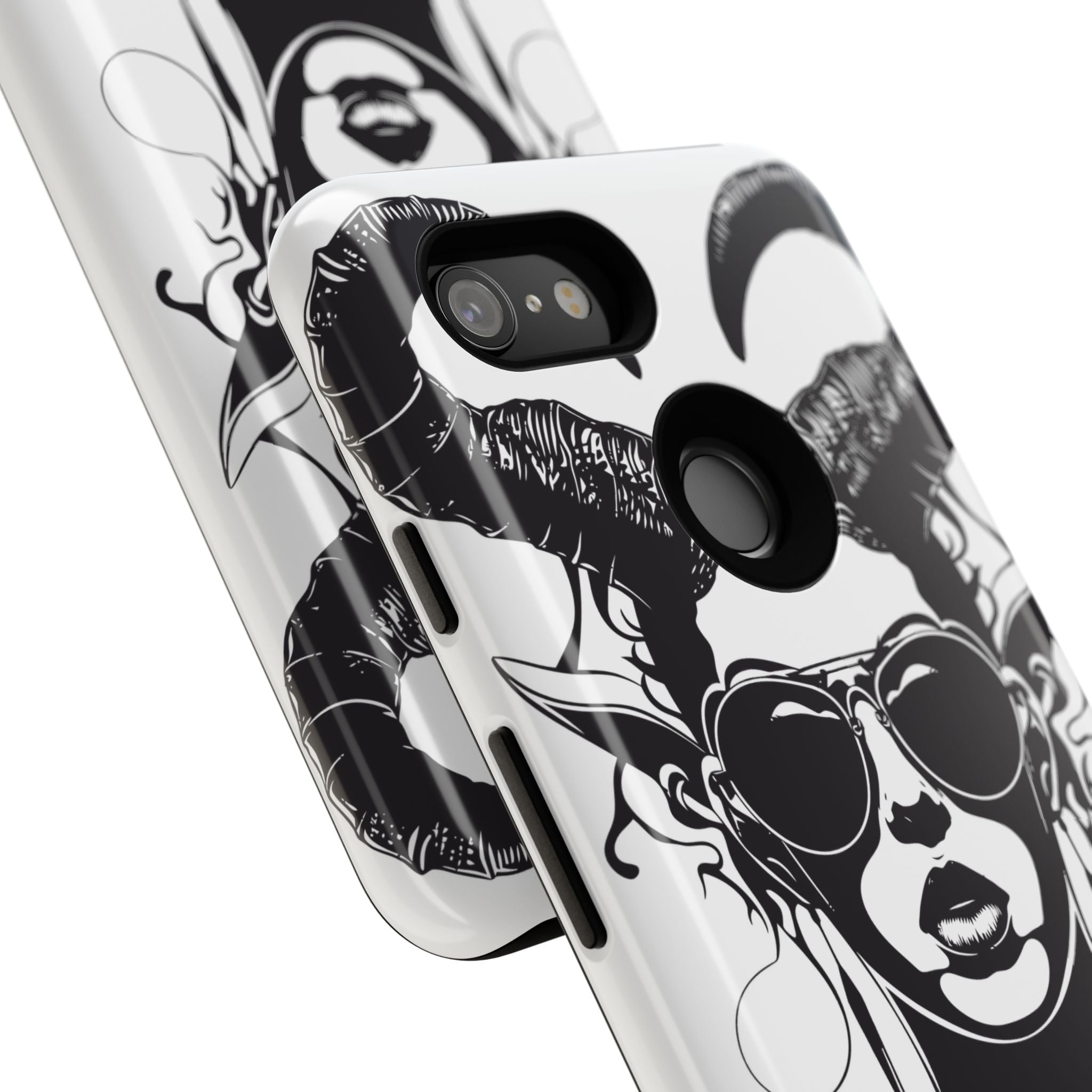 Tough Cases: Stylish Phone Case with Edgy Design, Protective Cover, Gift for Her, Trendy Accessories, Unique Art, Holiday Present