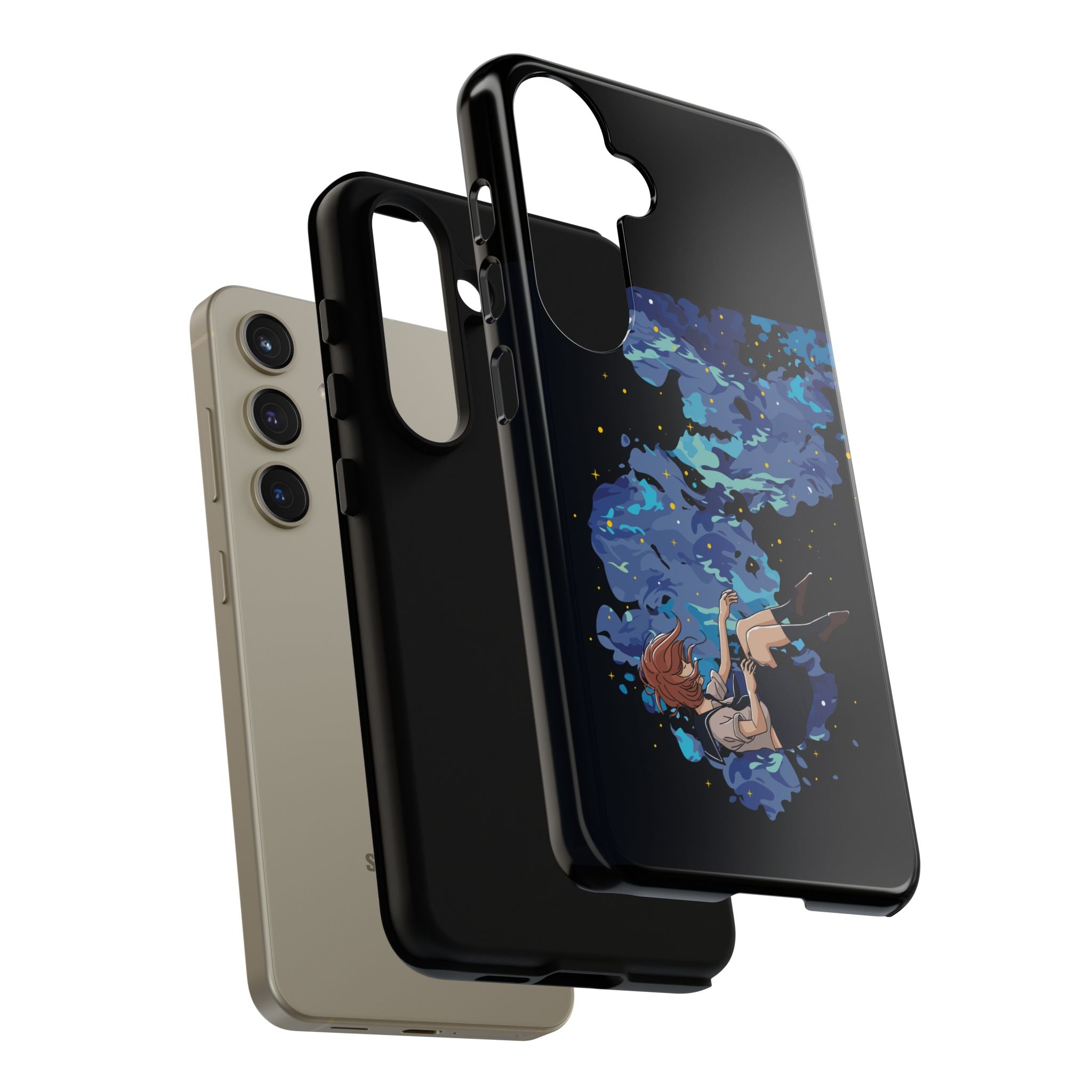 Tough Cases Phone Case - Artistic Galaxy Design, Cute Sleeve for Teens, Gift for Students, Unique Mobile Accessory, Trendy Tech Protection