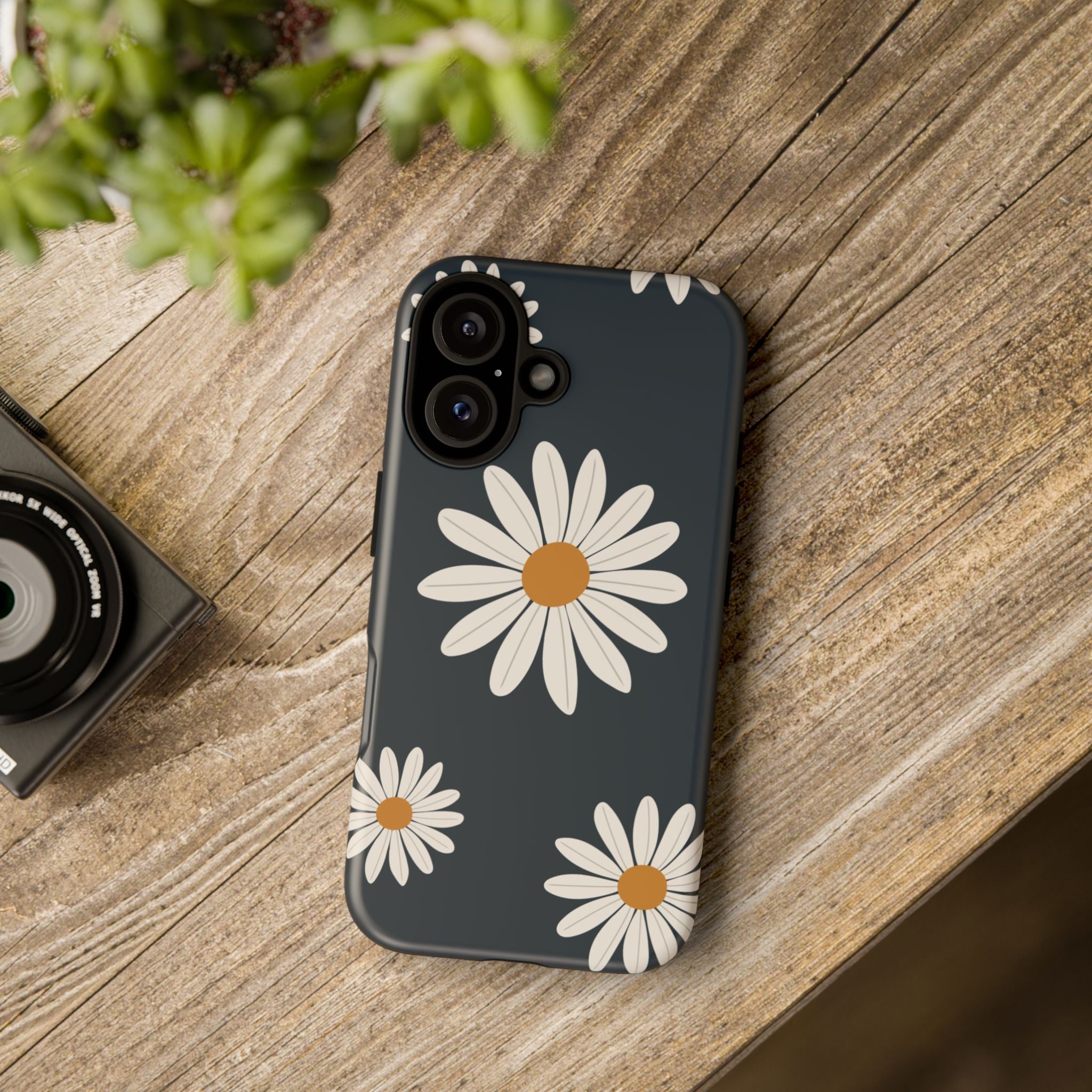 Daisy Phone Case, Floral Phone Cover, Tough Phone Case, Gift for Flower Lovers, Smartphone Accessory, Spring Design