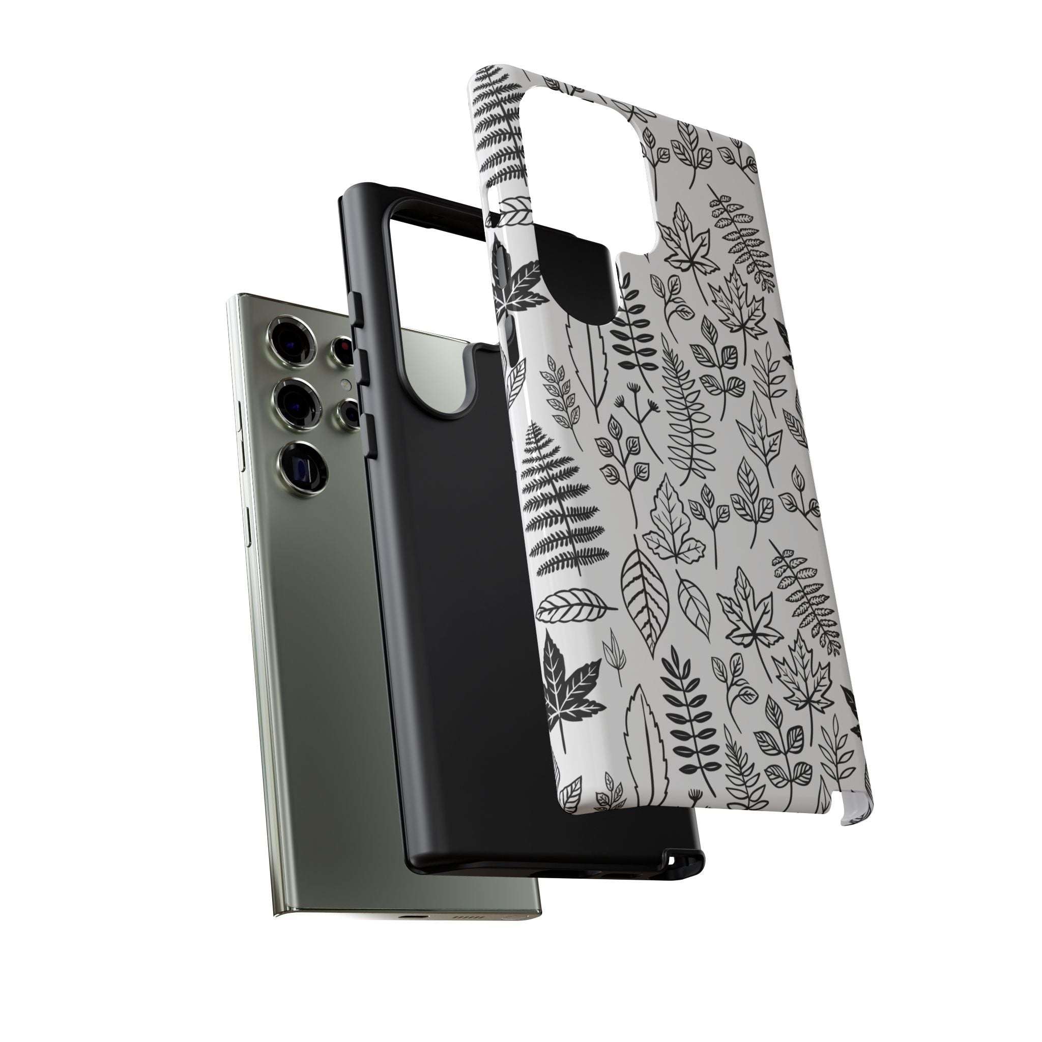 Stylish Phone Case for Nature Lovers, Botanical Design, Gift for Her, Fall Accessories, Customizable Tech Gear