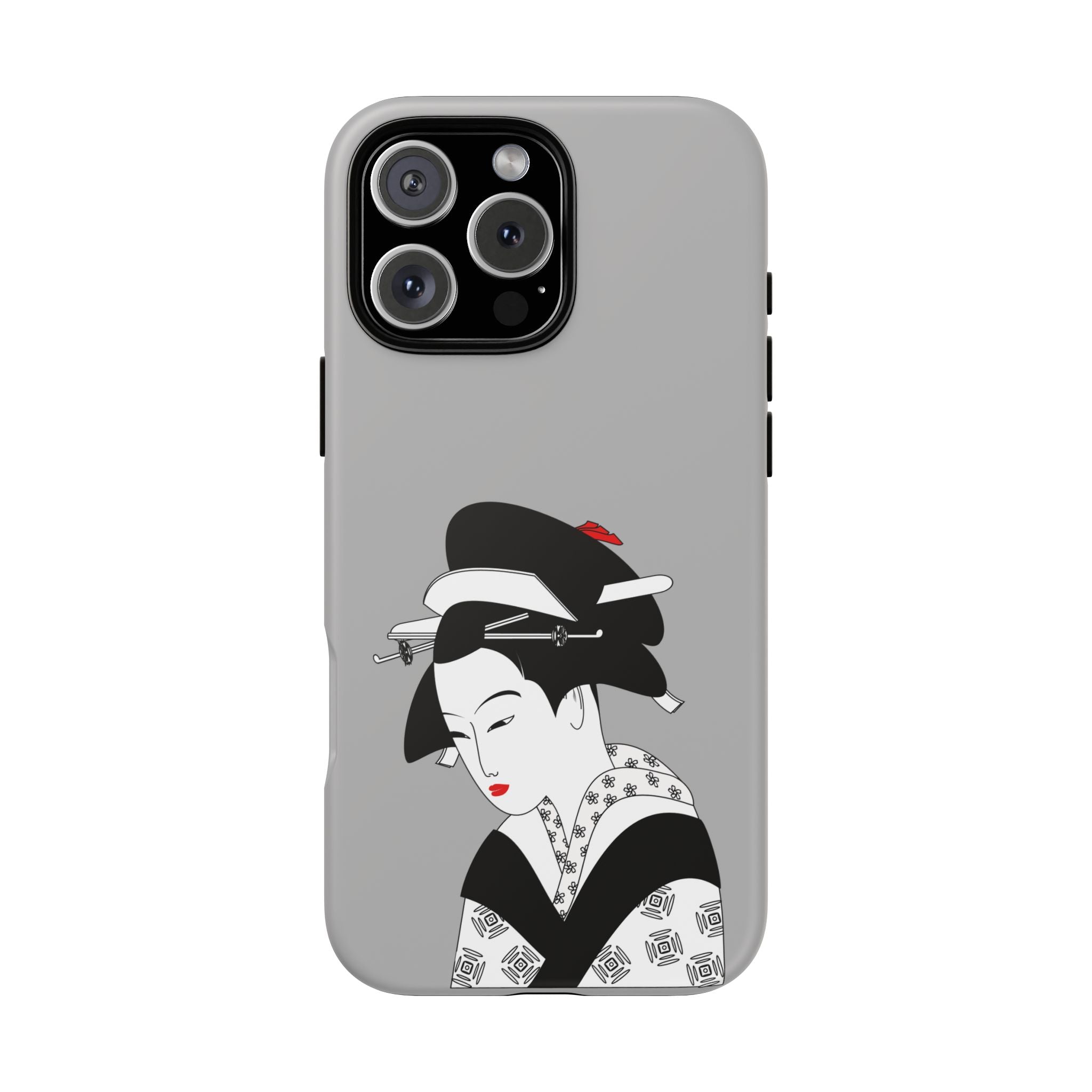 Stylish Phone Case with Japanese Geisha Design, Tough Phone Case, Cute Phone Cover, Japanese Art, Ethnic Style