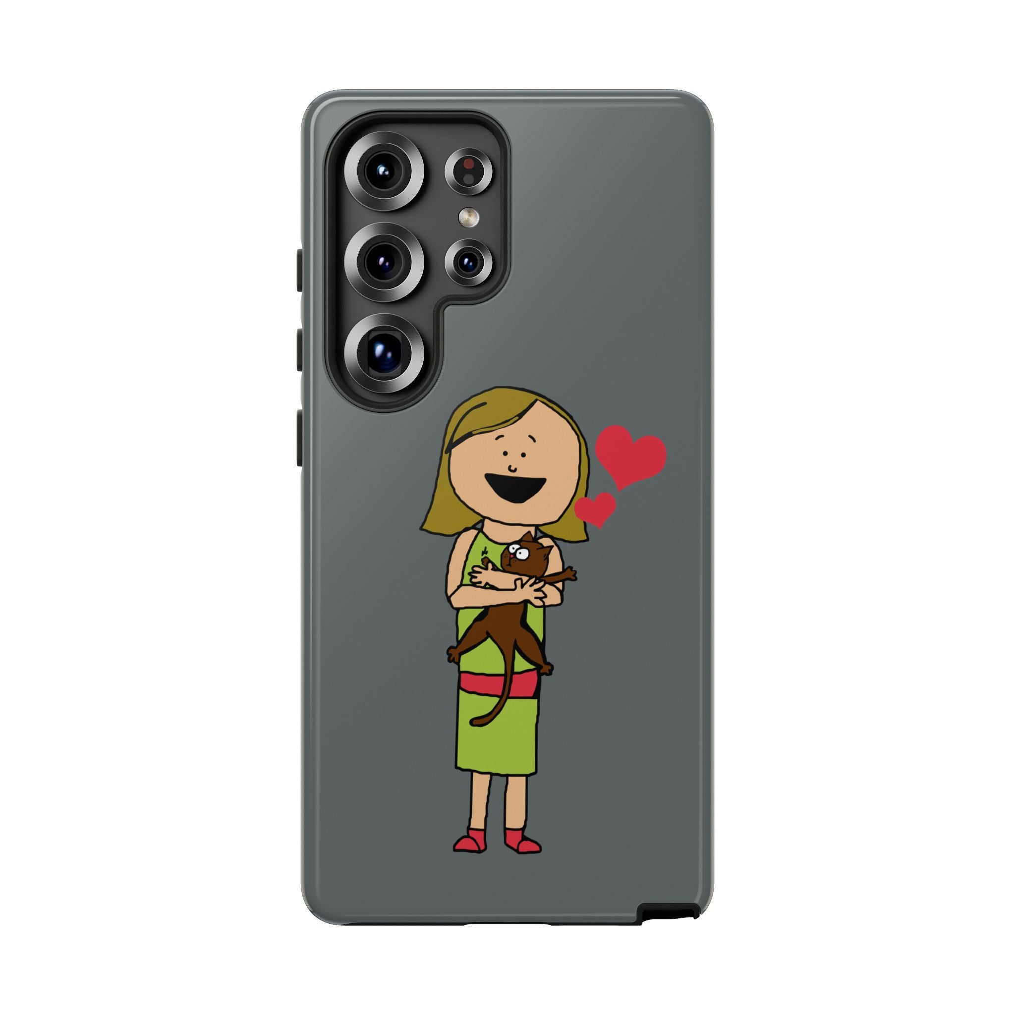 Pet Lover's Phone Case, Cute Animal Phone Cover, Gift for Dog Lovers, Cartoon Design, Fun Smartphone Accessory