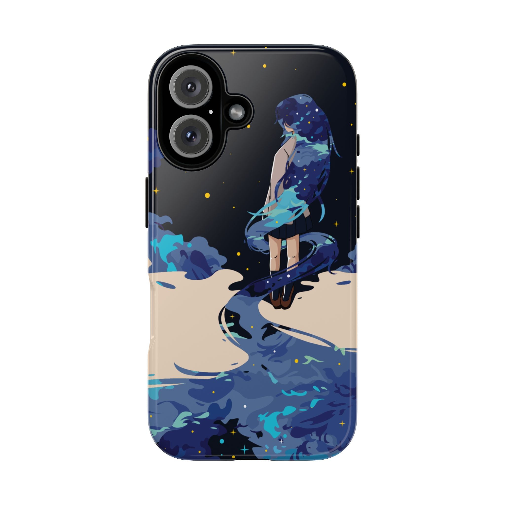 Galaxy-Inspired Phone Case, Celestial Design, Tough Phone Cover, Gift for Space Lovers, Artsy Accessories, Unique Merchandise