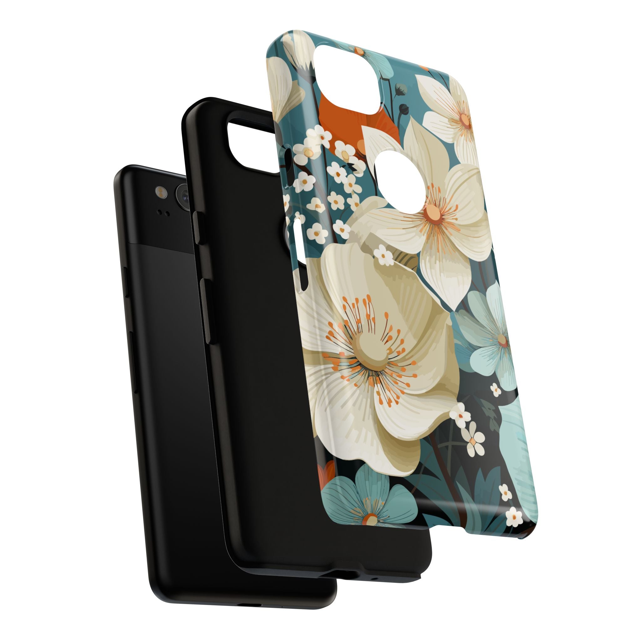 Floral Phone Case, Stylish Tough Cases with Botanical Design, Flower Print Phone Cover, Gifts for Nature Lovers, Eco-Friendly Mobile Cover