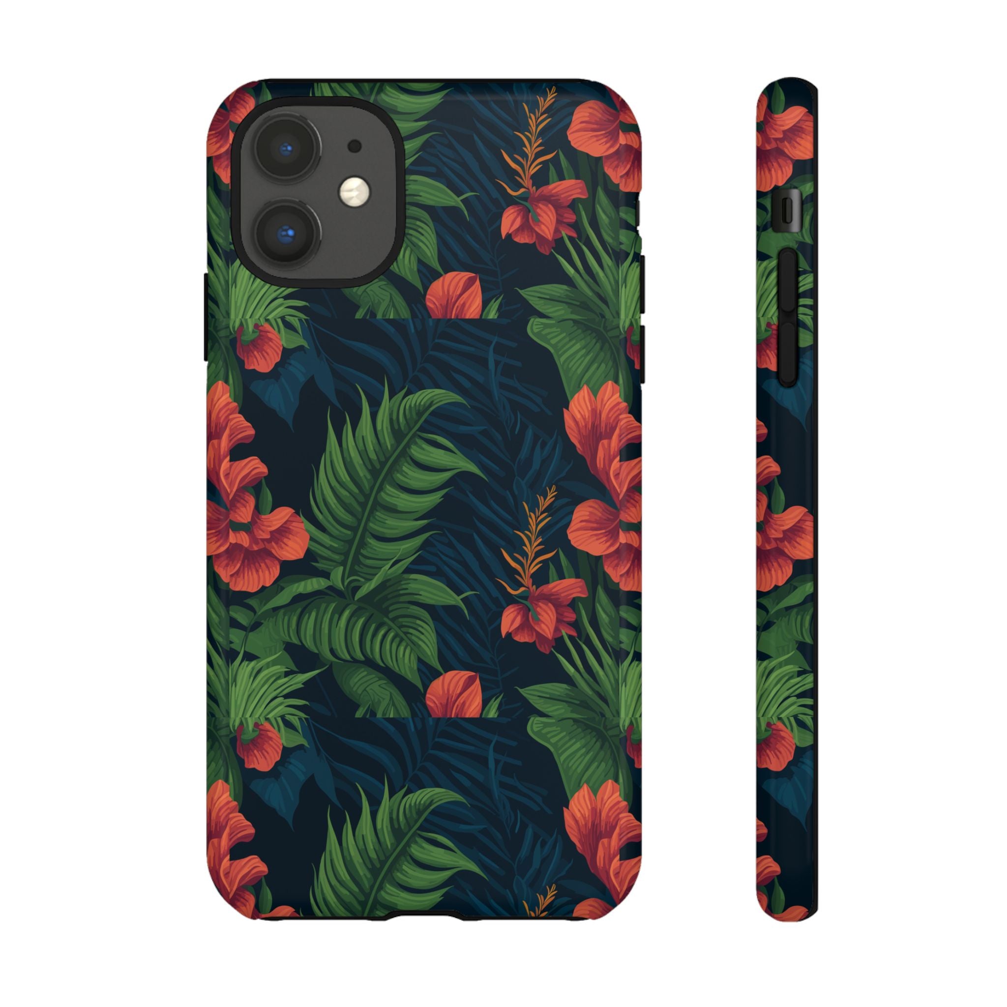 Tropical Phone Case with Floral Design, Eco-Friendly Protection for Summer Vibes, Ideal Gift for Nature Lovers, Vibrant Background