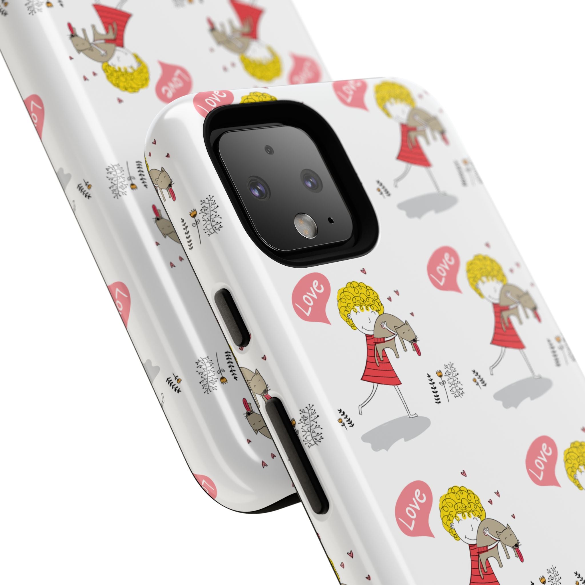 Love-Themed Phone Case | Cute Pet Lover Accessory, Perfect Gift for Birthdays, Anniversaries, Animal Lovers, Valentine's Day