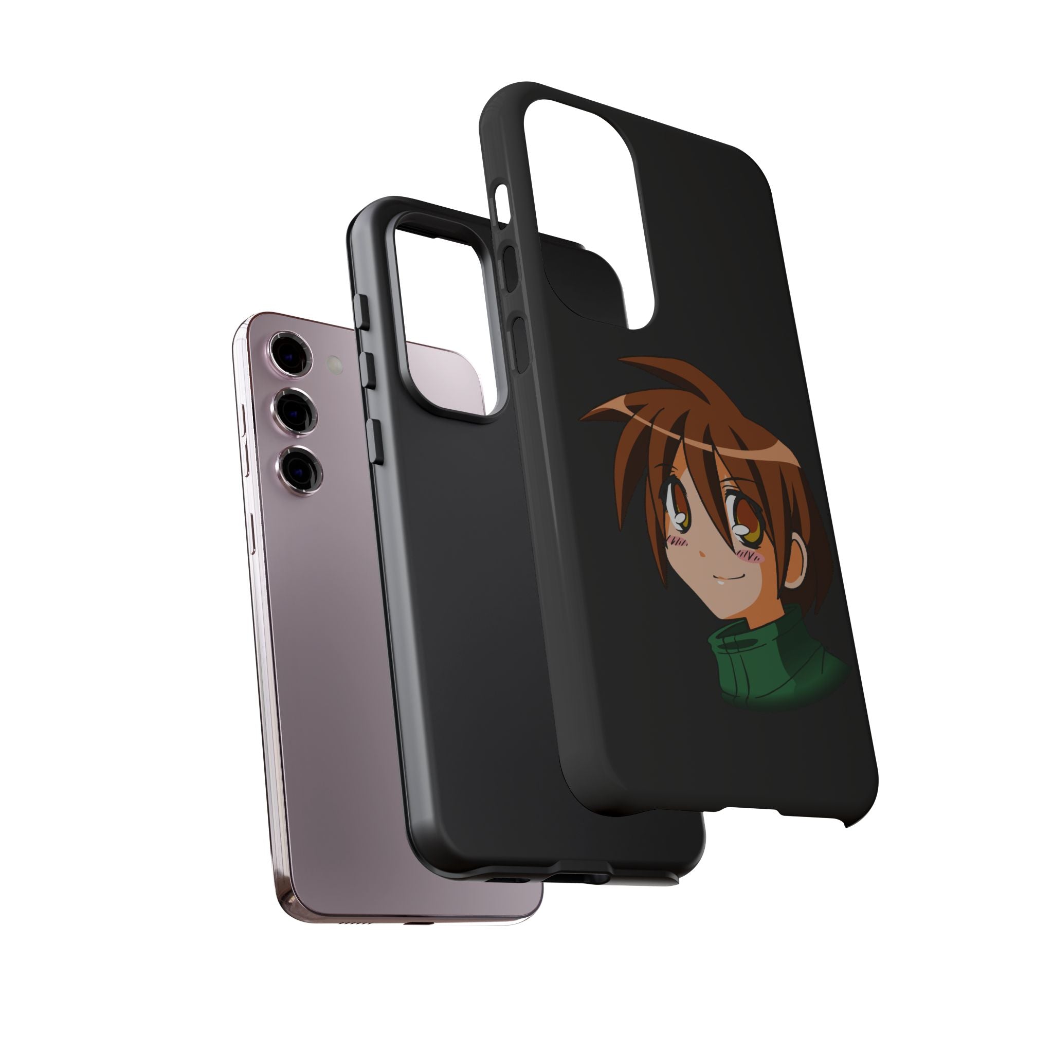 Anime Character Phone Case, Cute Phone Cover, Tough Cases for Teens, Customizable Gift, Geeky Accessories