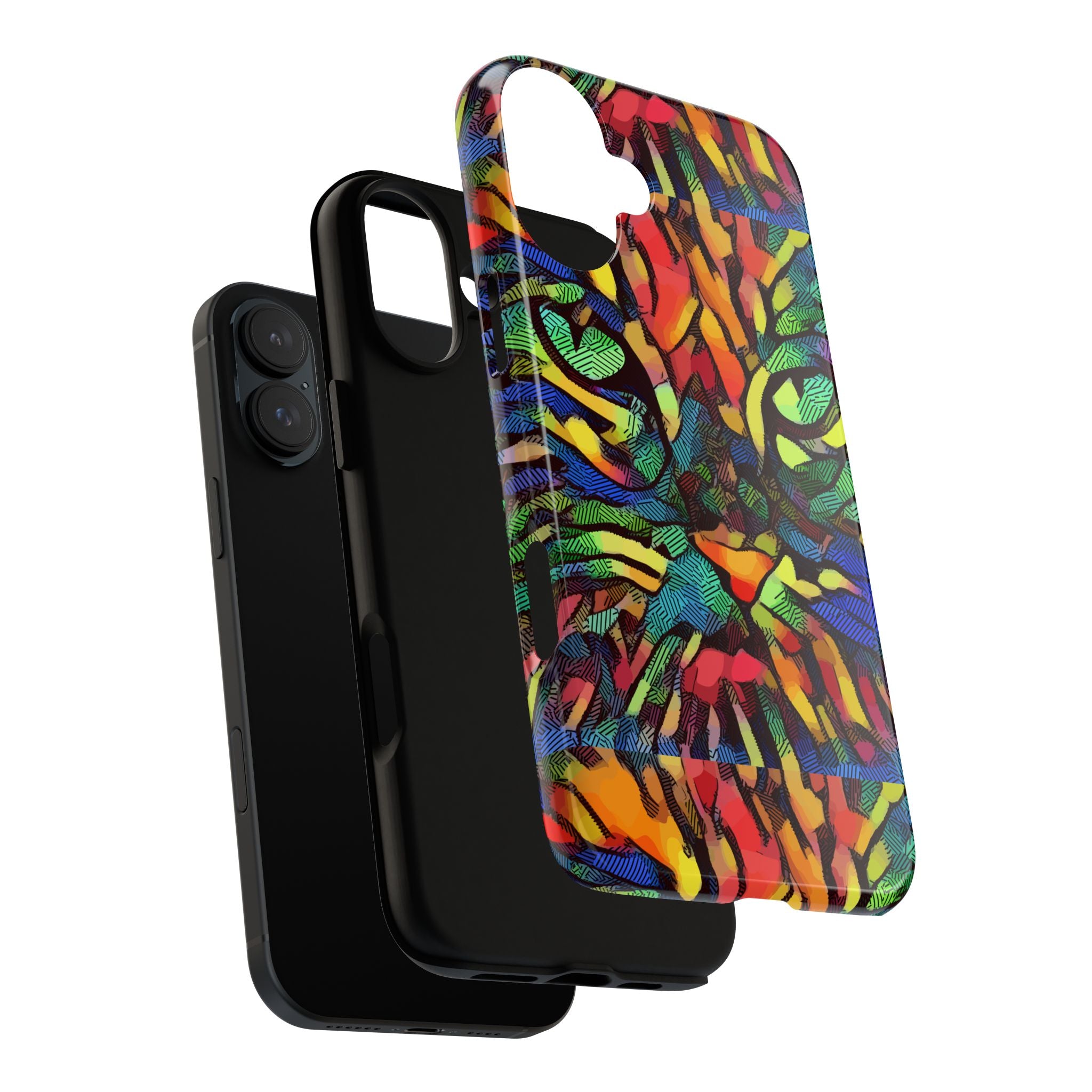 Colorful Phone Cases for Vibrant Style - Tough Cases, Unique Gifts, Animal Print, Artistic Design, Phone Accessories, Eco-Friendly