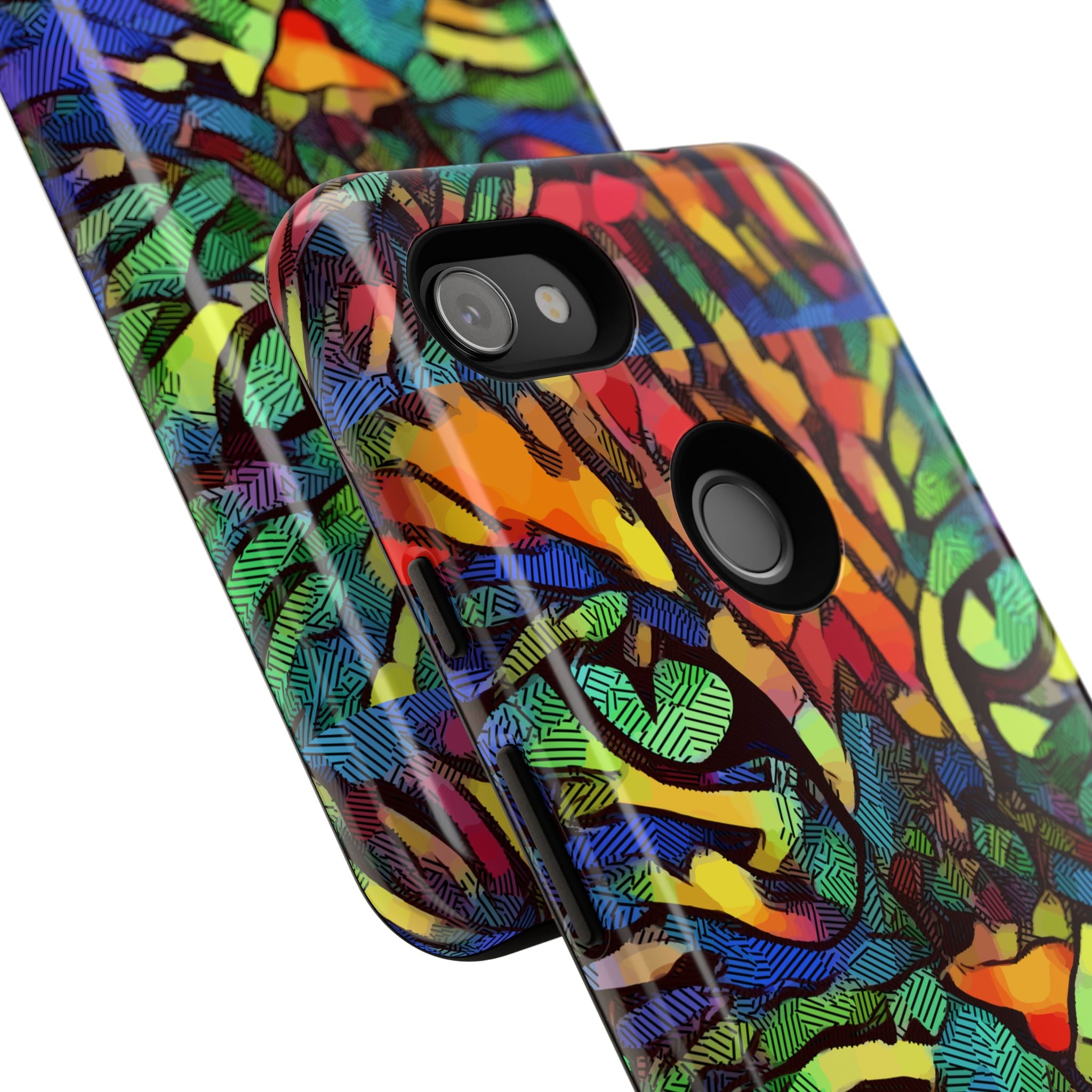 Colorful Phone Cases for Vibrant Style - Tough Cases, Unique Gifts, Animal Print, Artistic Design, Phone Accessories, Eco-Friendly