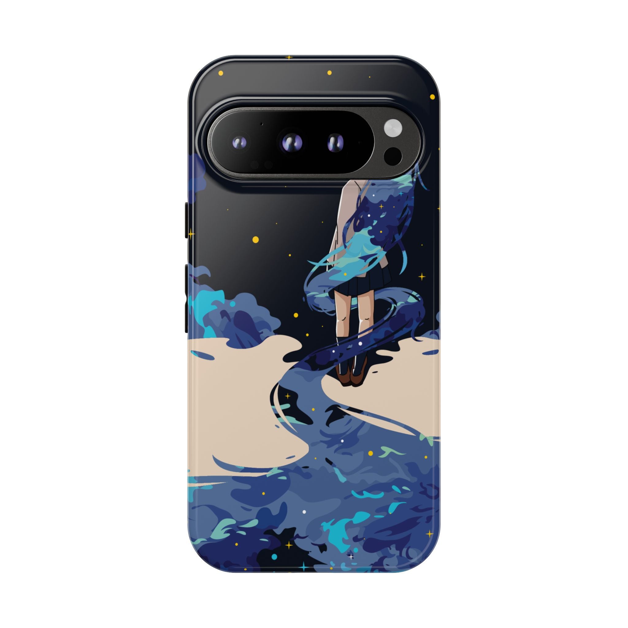 Galaxy-Inspired Phone Case, Celestial Design, Tough Phone Cover, Gift for Space Lovers, Artsy Accessories, Unique Merchandise