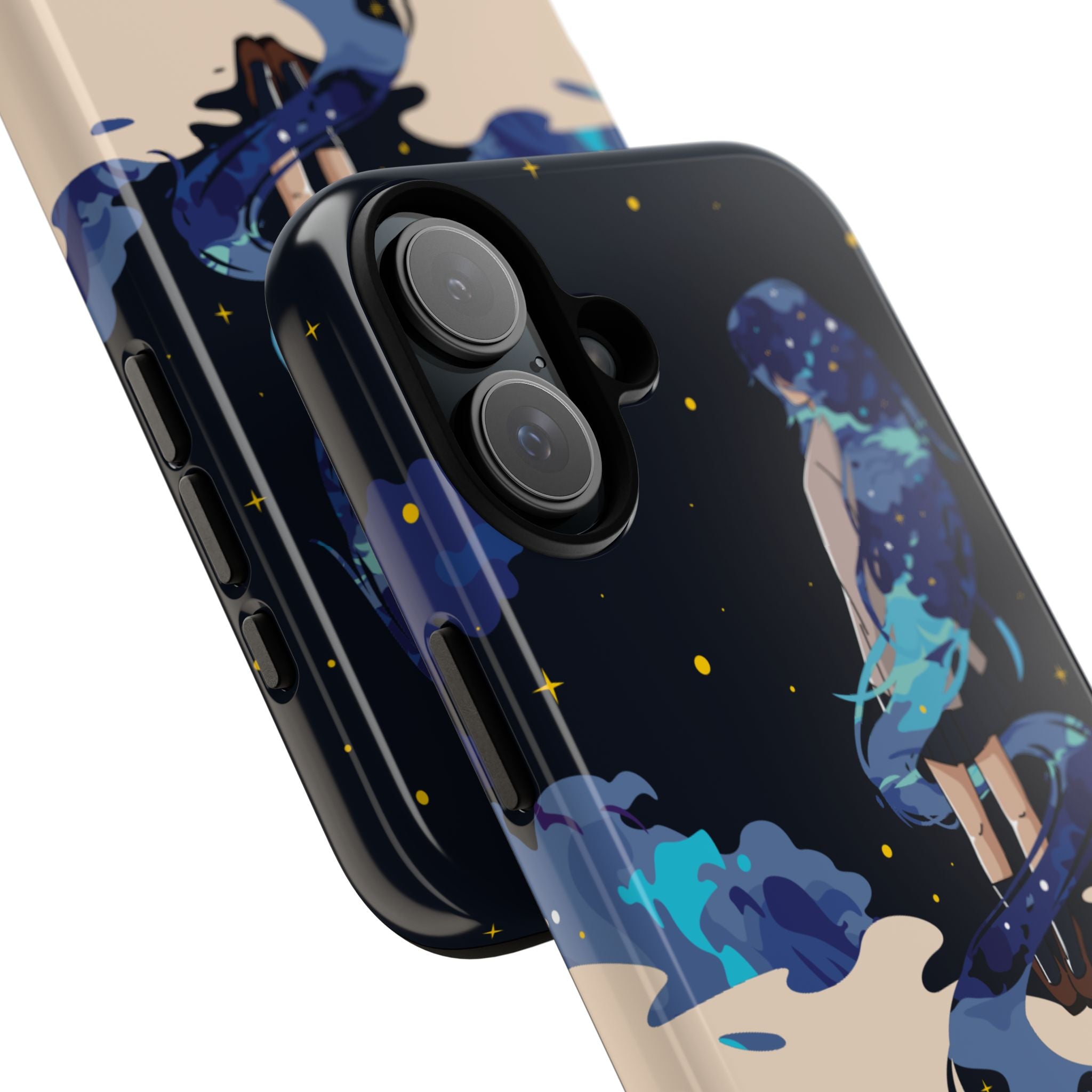 Galaxy-Inspired Phone Case, Celestial Design, Tough Phone Cover, Gift for Space Lovers, Artsy Accessories, Unique Merchandise
