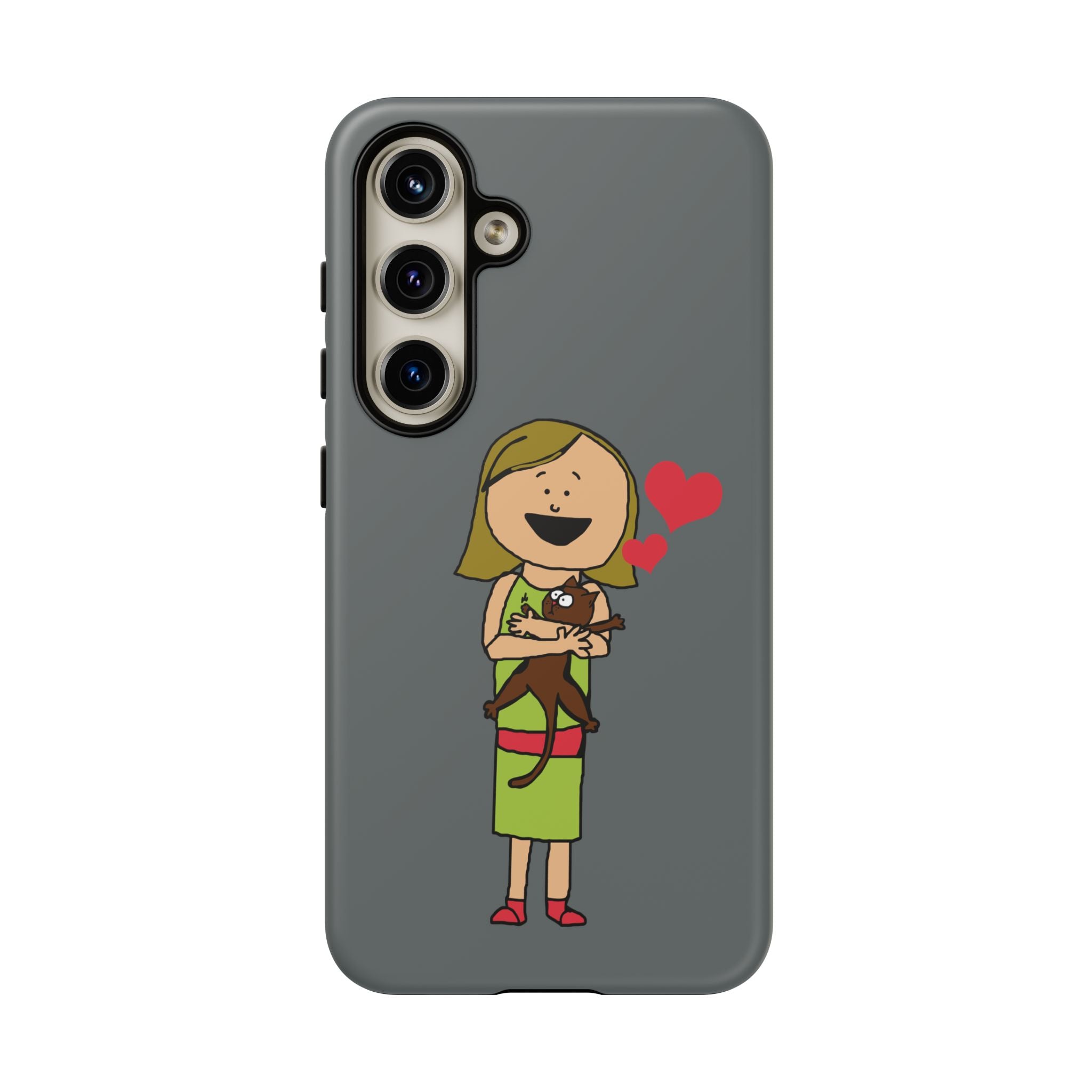 Pet Lover's Phone Case, Cute Animal Phone Cover, Gift for Dog Lovers, Cartoon Design, Fun Smartphone Accessory