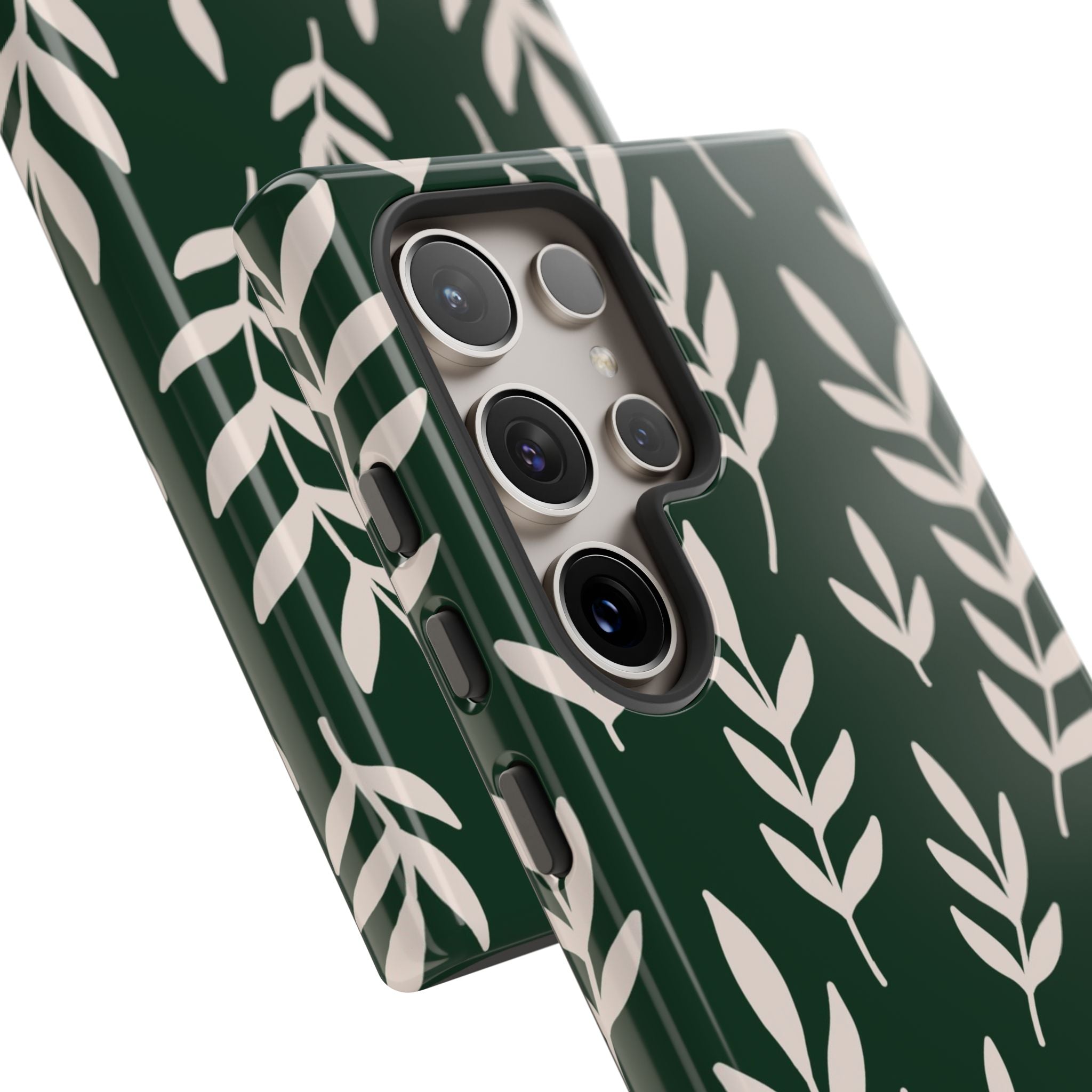 Leafy Phone Case, Tough Cases for Nature Lovers, Green Leaf Design, Eco-Friendly, Stylish Mobile Cover, Gift for Her