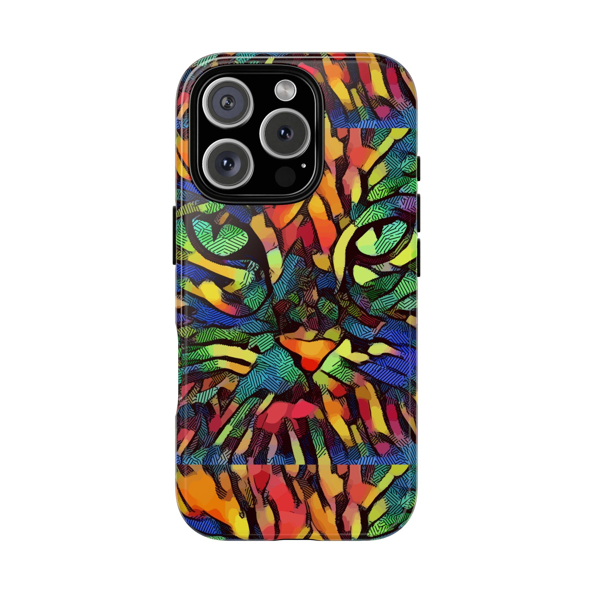 Colorful Phone Cases for Vibrant Style - Tough Cases, Unique Gifts, Animal Print, Artistic Design, Phone Accessories, Eco-Friendly