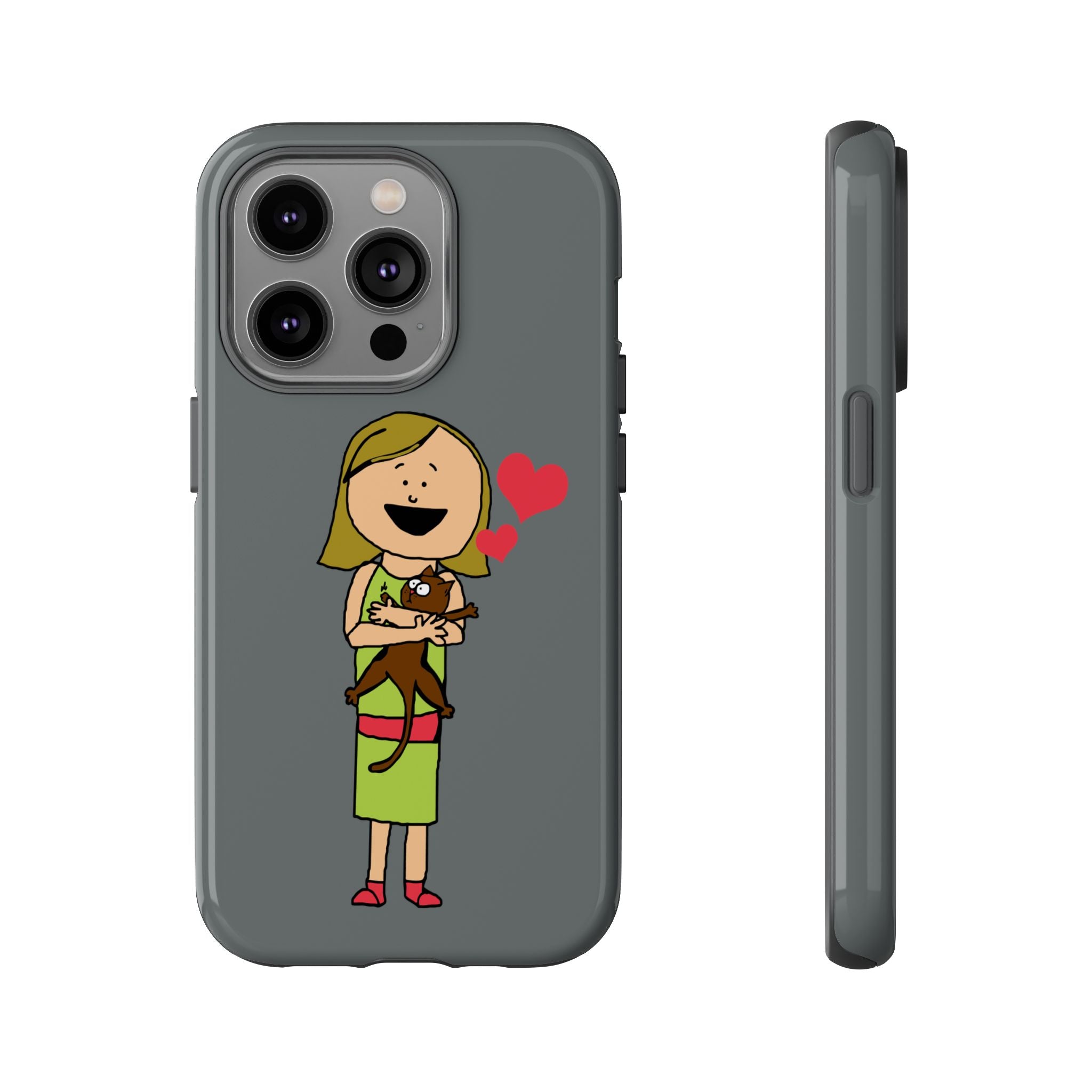 Pet Lover's Phone Case, Cute Animal Phone Cover, Gift for Dog Lovers, Cartoon Design, Fun Smartphone Accessory
