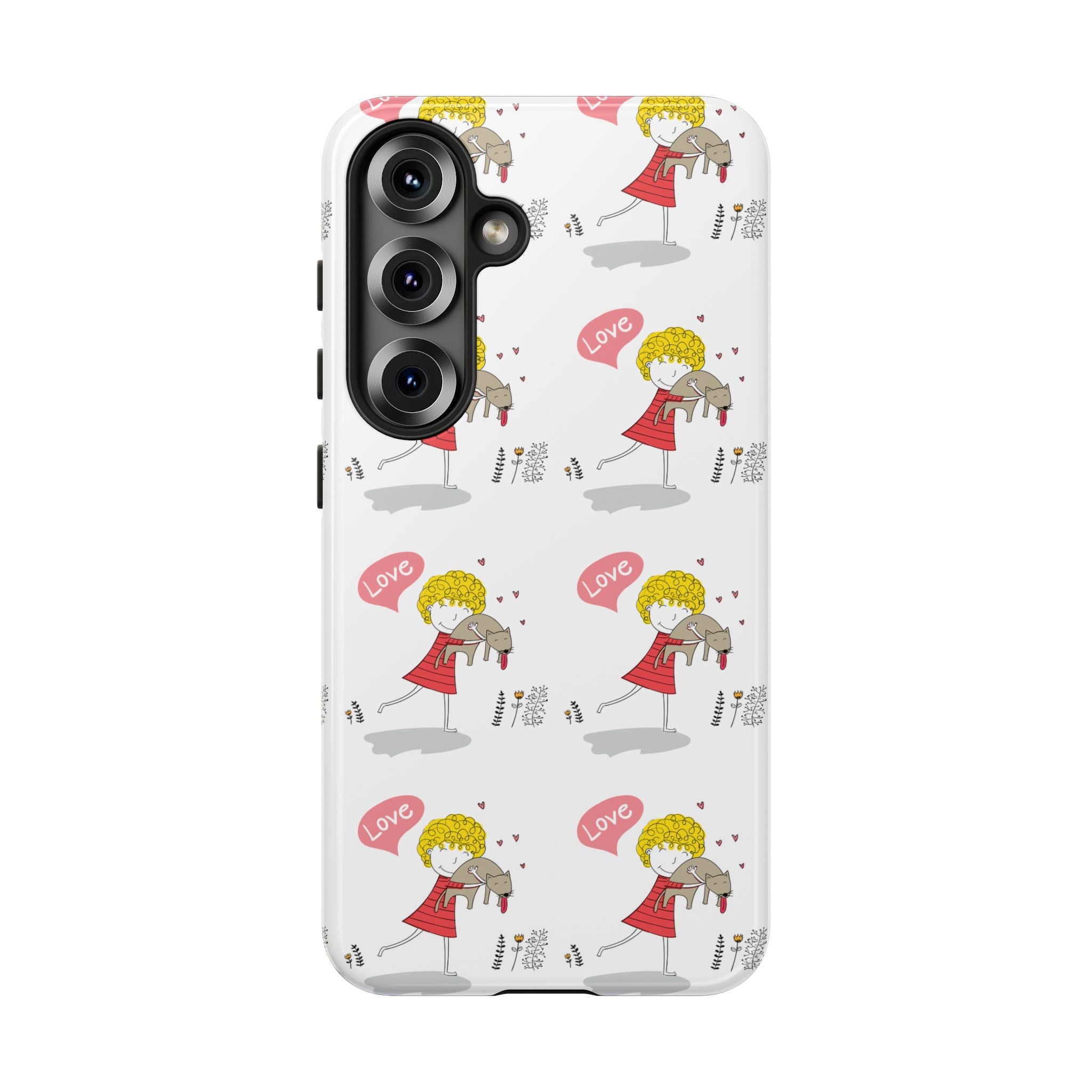 Love-Themed Phone Case | Cute Pet Lover Accessory, Perfect Gift for Birthdays, Anniversaries, Animal Lovers, Valentine's Day