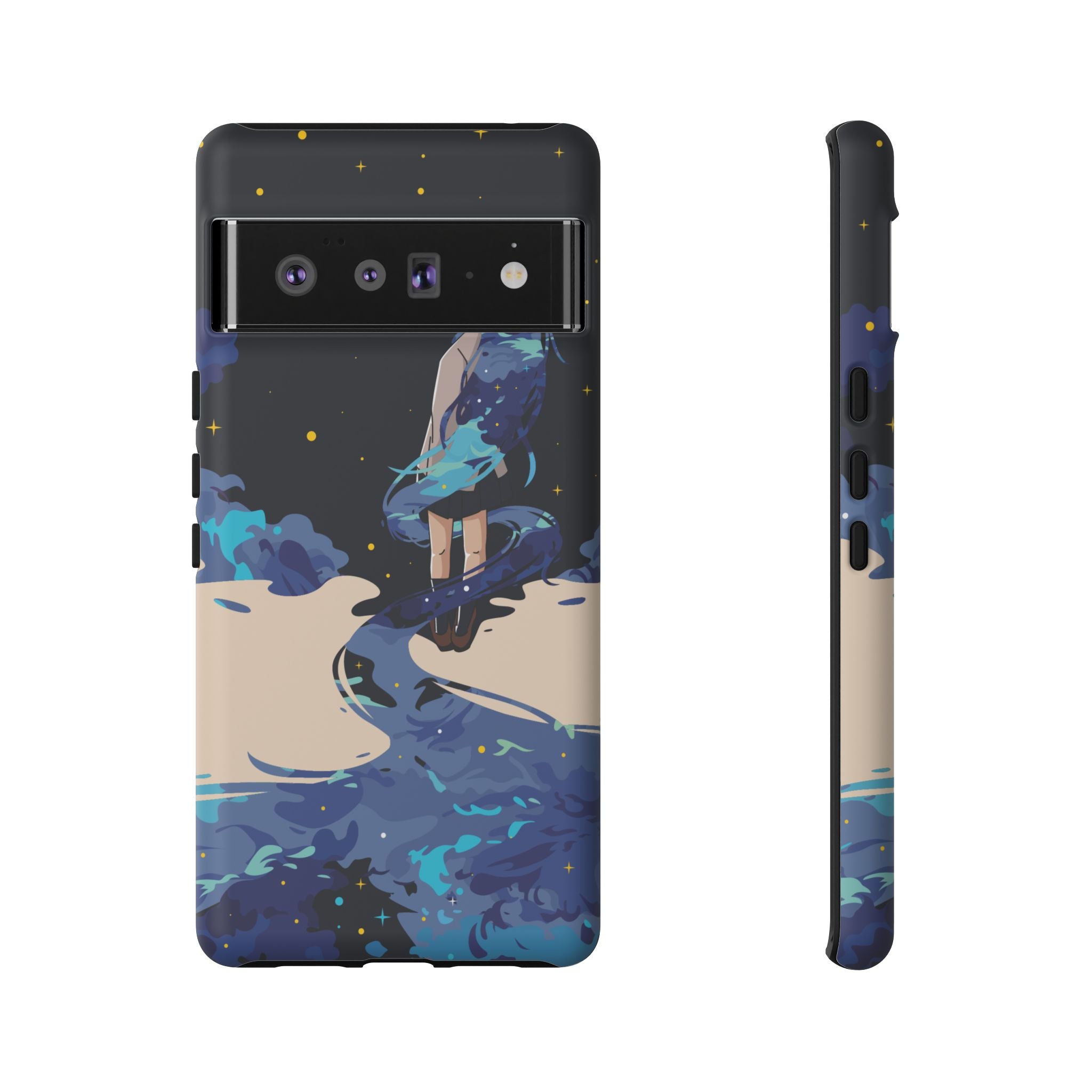 Galaxy-Inspired Phone Case, Celestial Design, Tough Phone Cover, Gift for Space Lovers, Artsy Accessories, Unique Merchandise