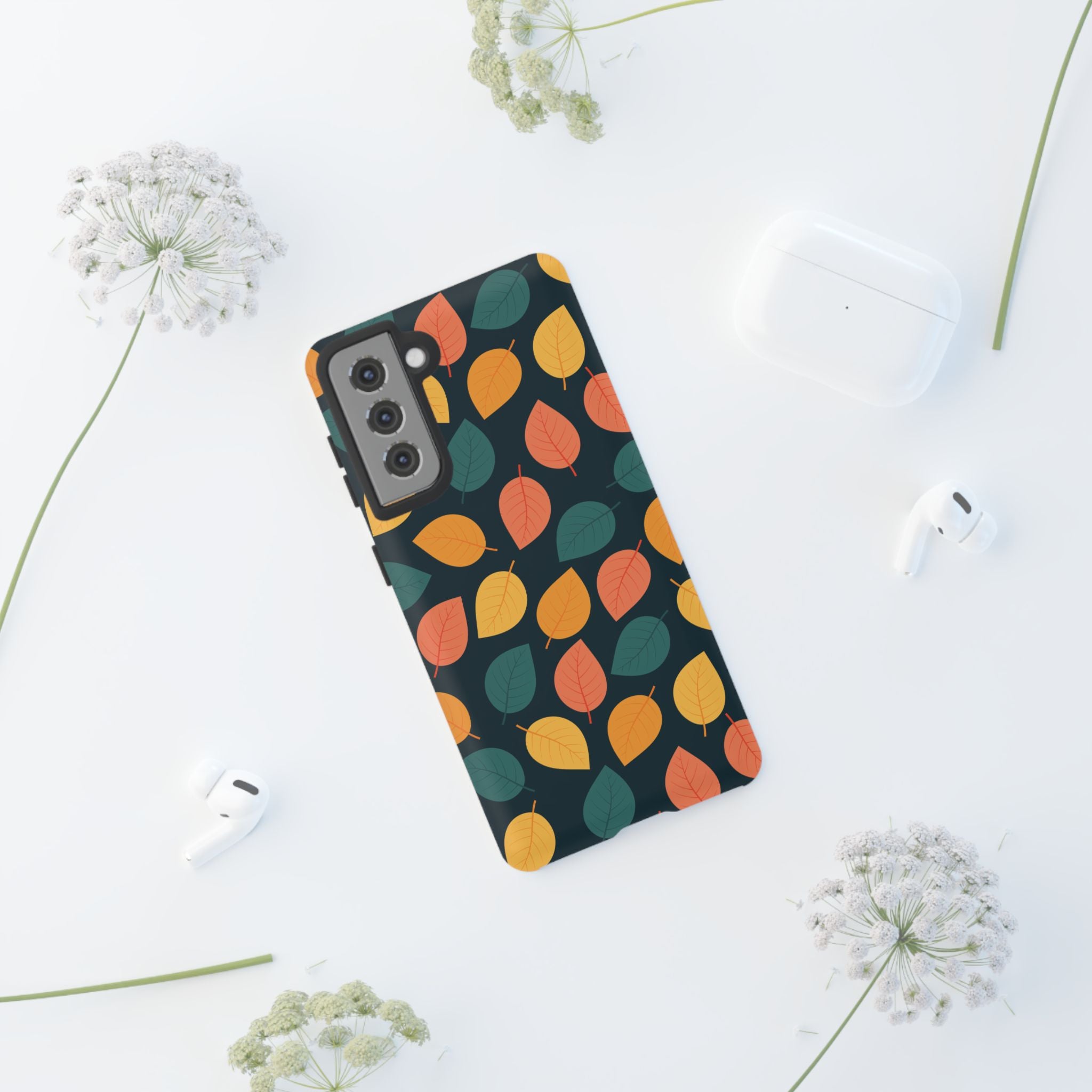 Autumn Leaves Phone Case - Protective Cell Phone Cover, Fall Aesthetic, Nature Lover Gift, Seasonal Accessories, Eco-Friendly Case