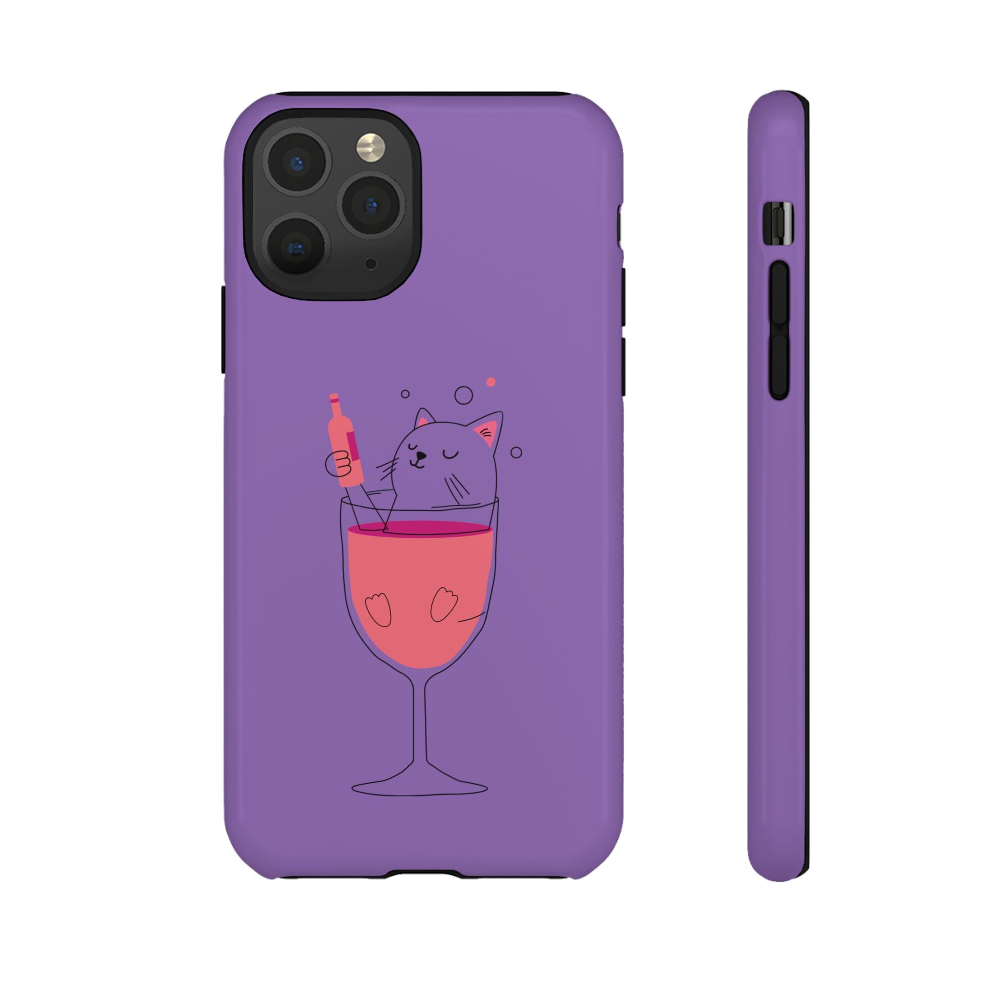 Cute Cat Phone Case, Fun Gift for Cat Lovers, Colorful Phone Cover, Pet Lover Accessory, Unique Cat Themed Case