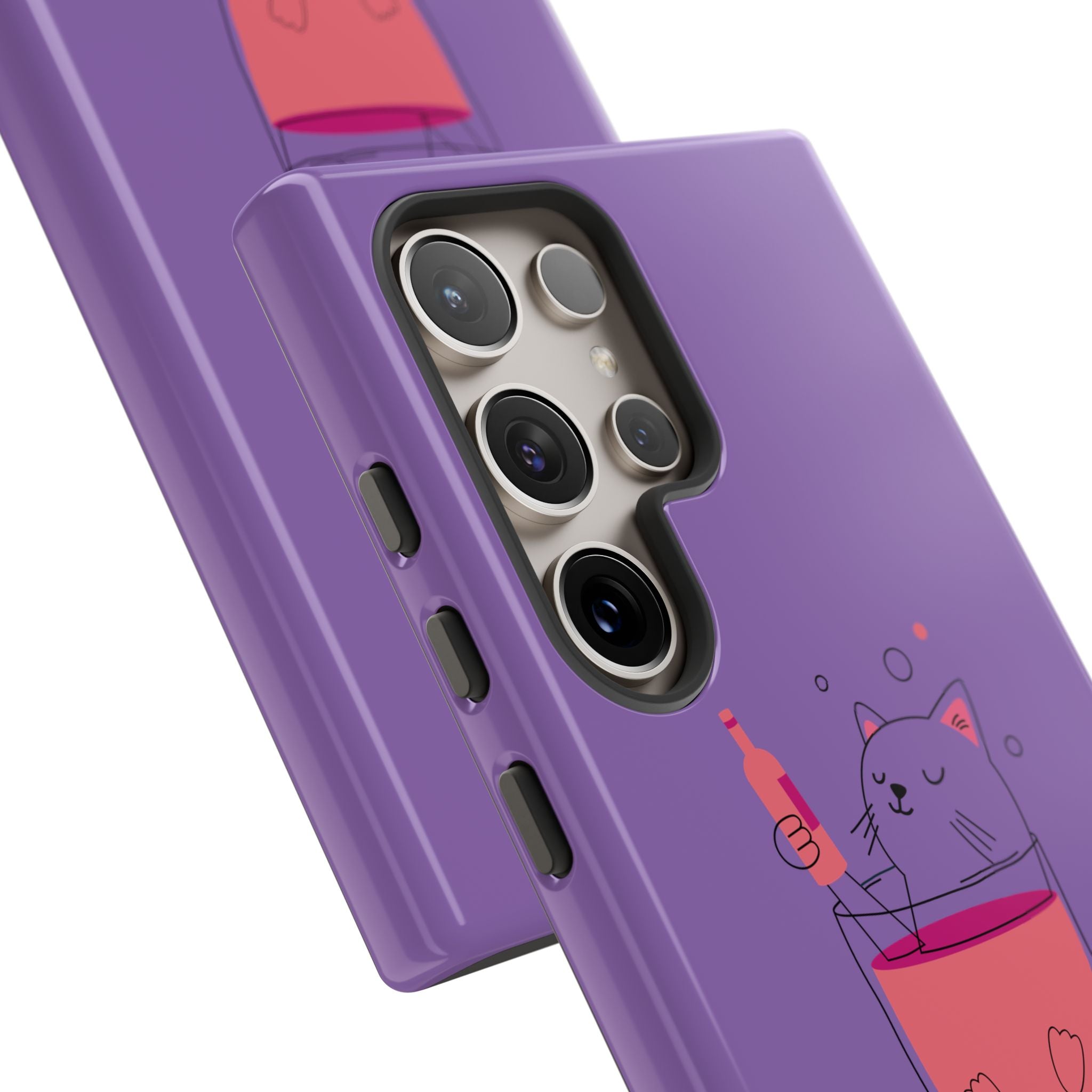 Cute Cat Phone Case, Fun Gift for Cat Lovers, Colorful Phone Cover, Pet Lover Accessory, Unique Cat Themed Case