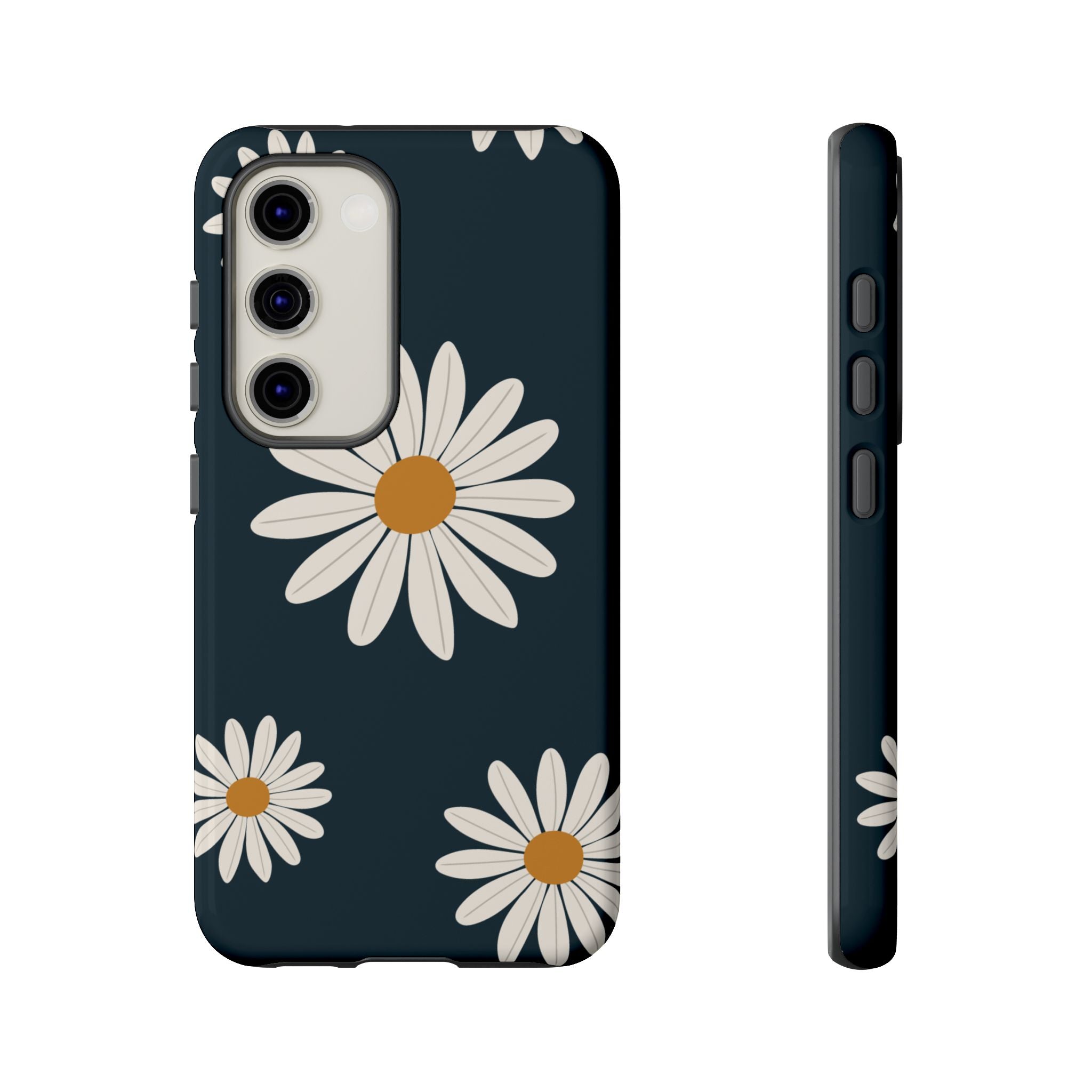 Daisy Phone Case, Floral Phone Cover, Tough Phone Case, Gift for Flower Lovers, Smartphone Accessory, Spring Design