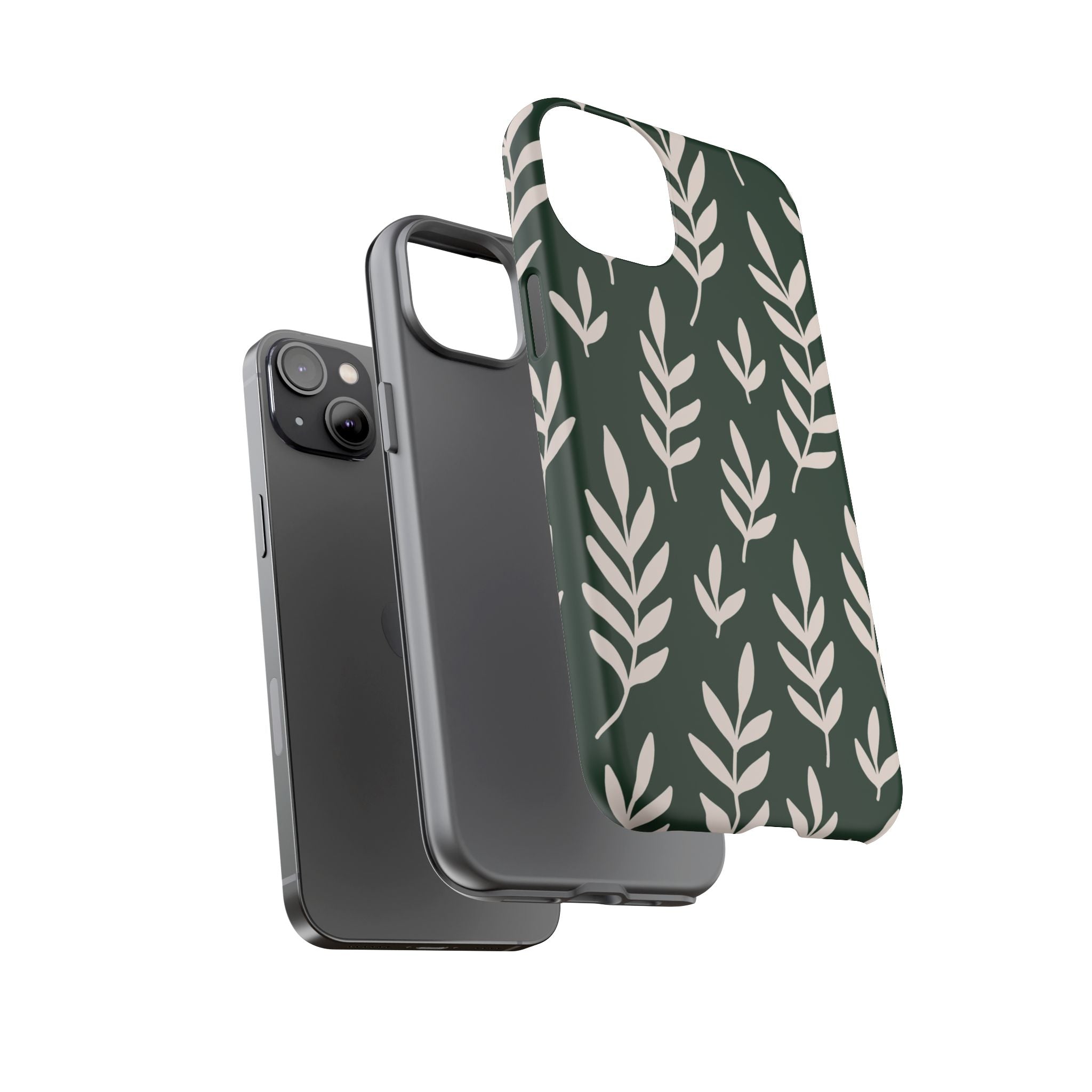 Leafy Phone Case, Tough Cases for Nature Lovers, Green Leaf Design, Eco-Friendly, Stylish Mobile Cover, Gift for Her