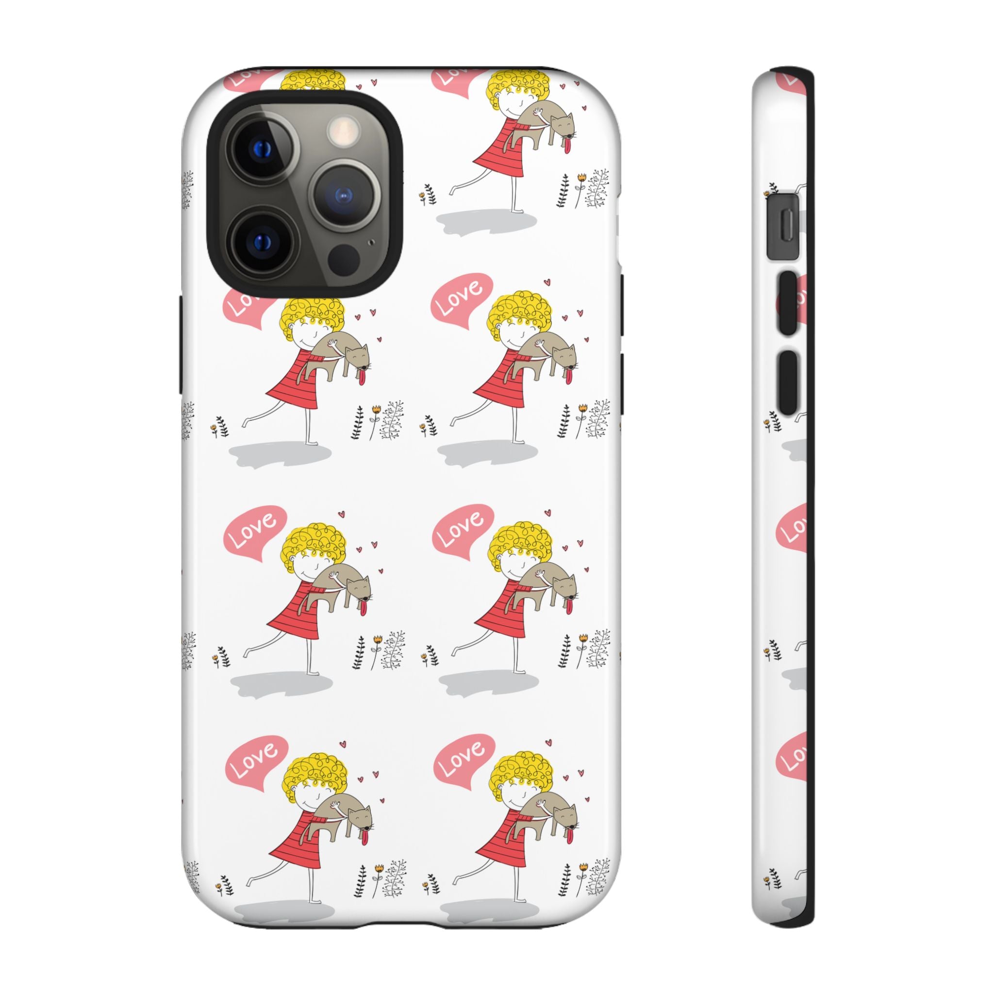 Love-Themed Phone Case | Cute Pet Lover Accessory, Perfect Gift for Birthdays, Anniversaries, Animal Lovers, Valentine's Day