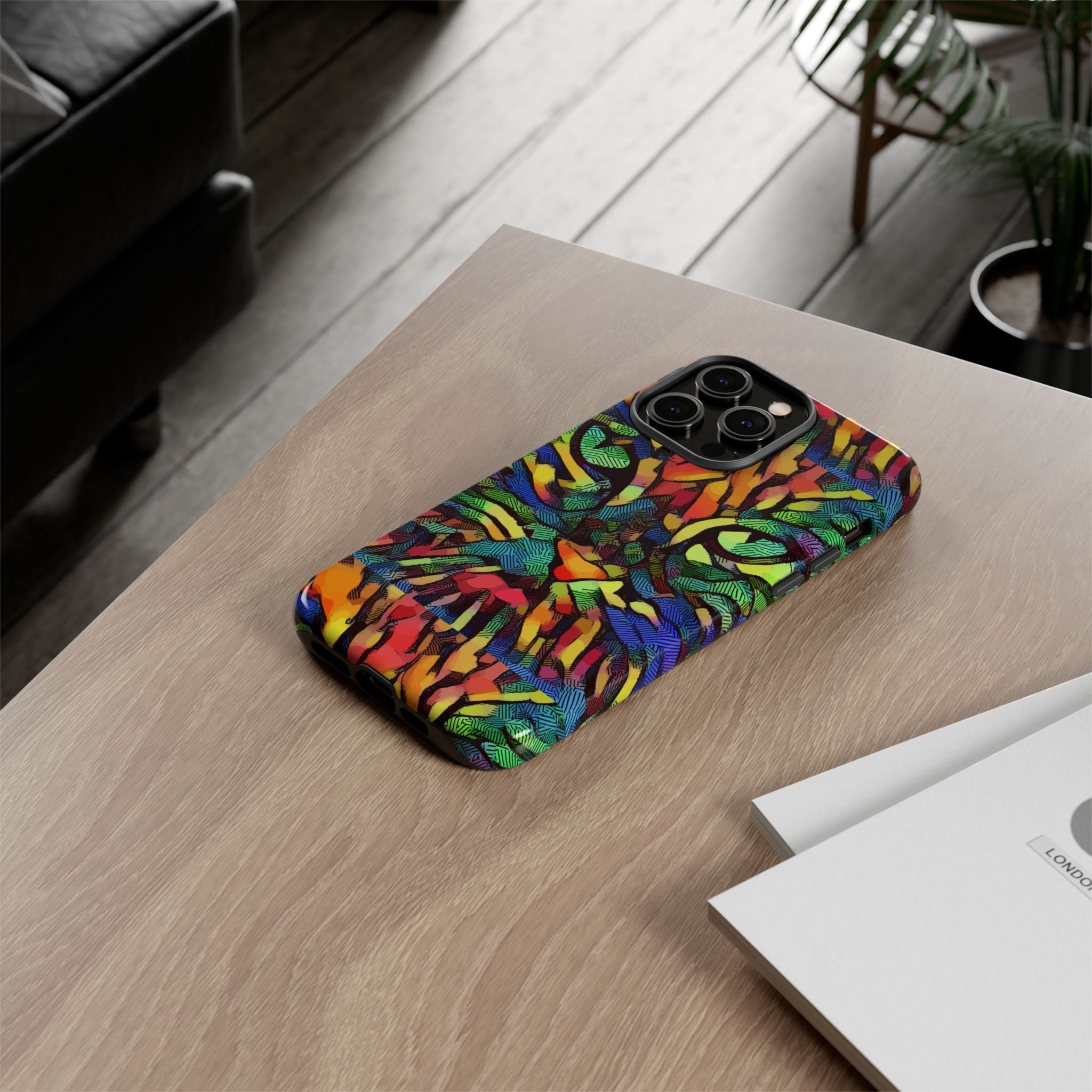 Colorful Phone Cases for Vibrant Style - Tough Cases, Unique Gifts, Animal Print, Artistic Design, Phone Accessories, Eco-Friendly