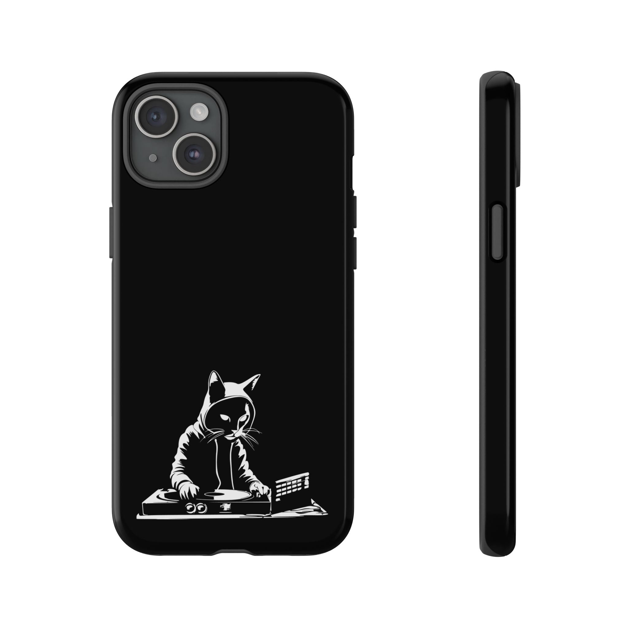 Cat DJ Phone Case | Stylish Tough Cases for Music Lovers, Gift for Cat Owners, Unique Phone Accessory, Cool Tech Gear