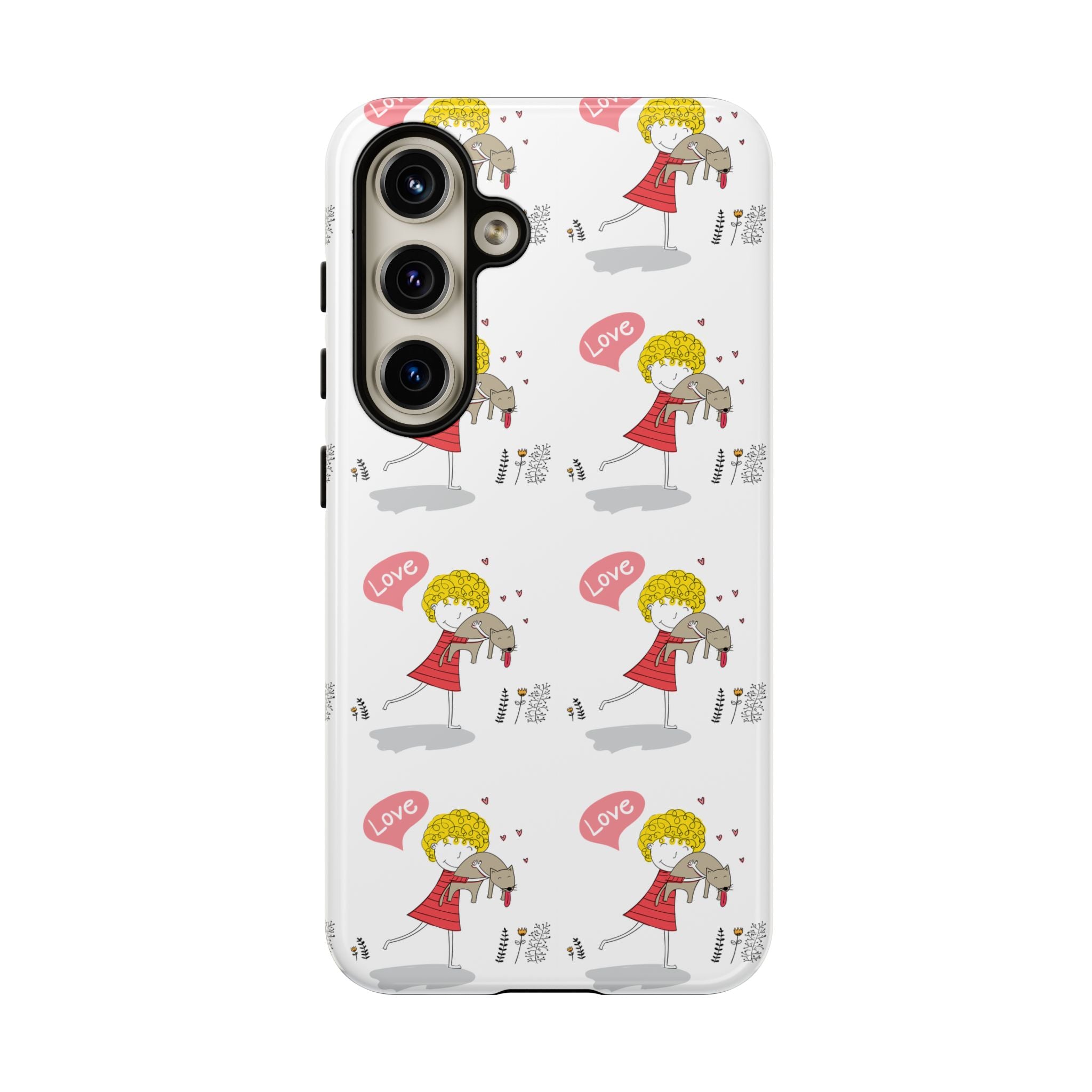 Love-Themed Phone Case | Cute Pet Lover Accessory, Perfect Gift for Birthdays, Anniversaries, Animal Lovers, Valentine's Day