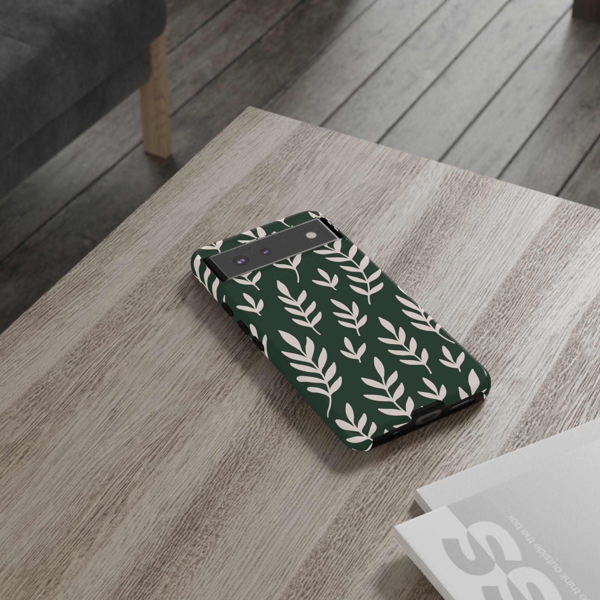 Leafy Phone Case, Tough Cases for Nature Lovers, Green Leaf Design, Eco-Friendly, Stylish Mobile Cover, Gift for Her