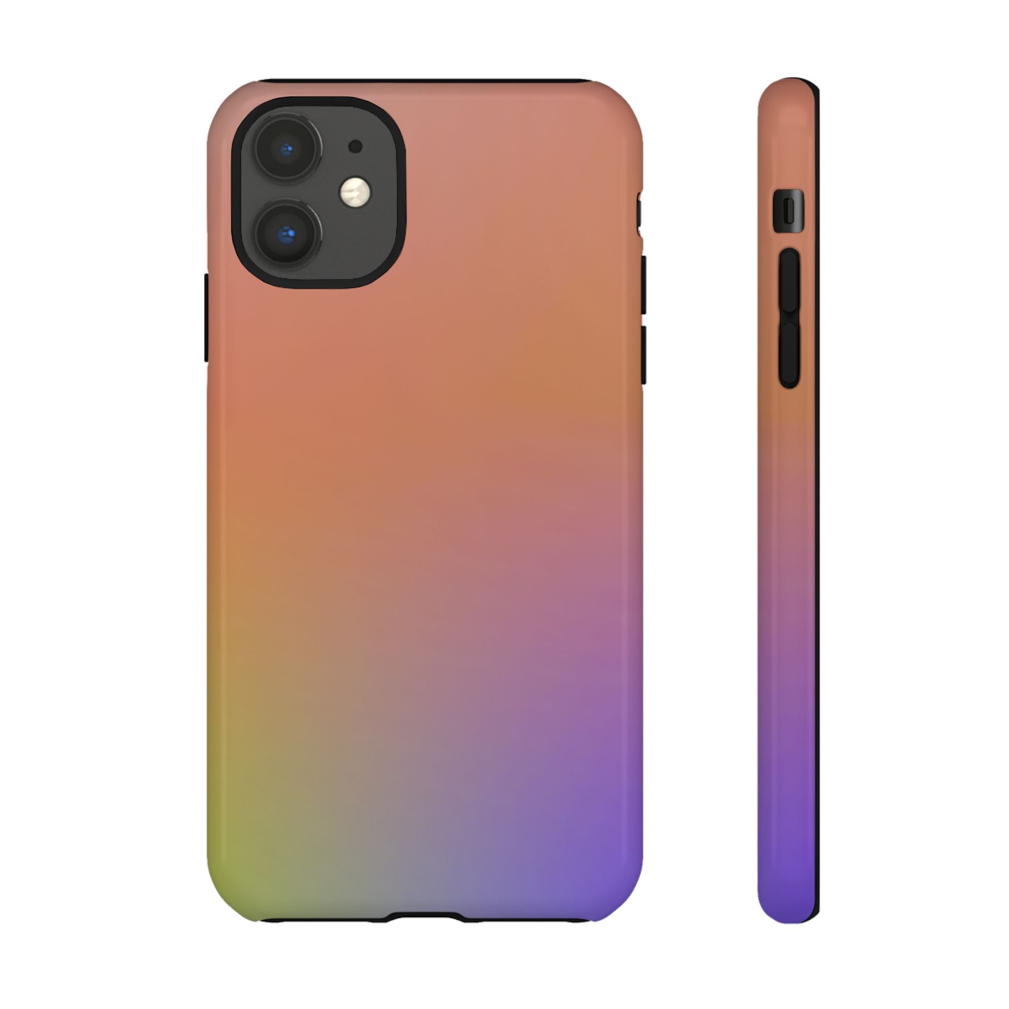 Colorful Gradient Phone Case, Tough Cases for iPhone, Customizable Phone Cover, Trendy Tech Accessory, Gift for Tech Lovers