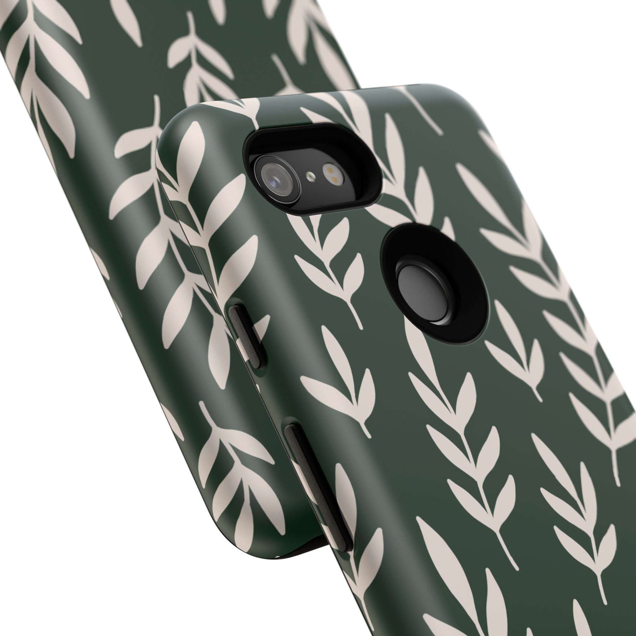 Leafy Phone Case, Tough Cases for Nature Lovers, Green Leaf Design, Eco-Friendly, Stylish Mobile Cover, Gift for Her