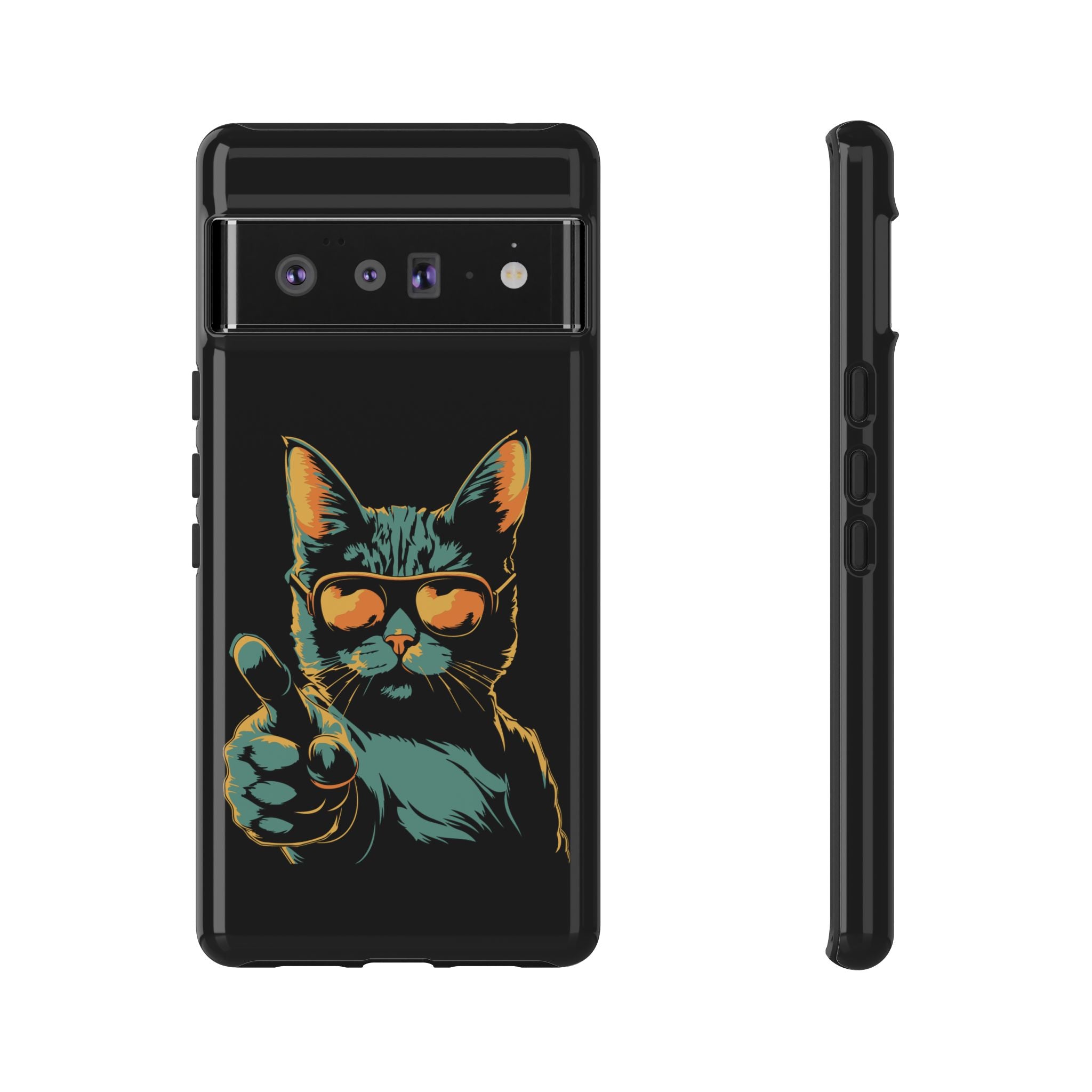 Cool Cat Phone Case, Stylish Phone Cover, Pet Lover Gift, Cute Cat Design, Fun Cat Accessories