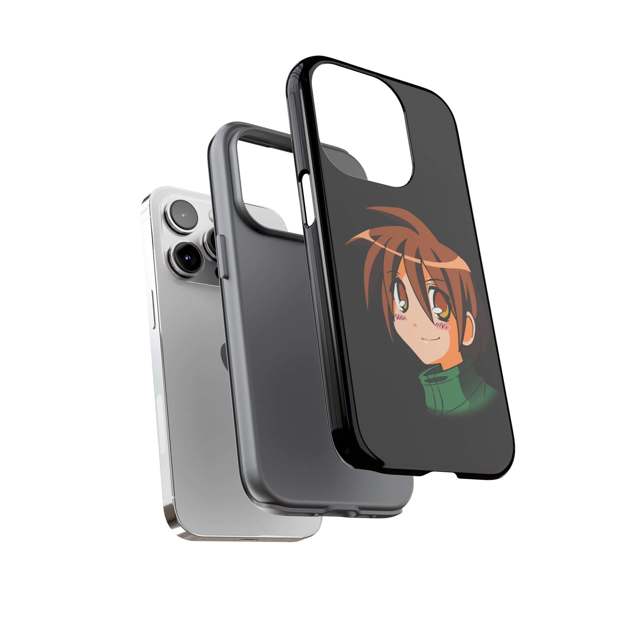 Anime Character Phone Case, Cute Phone Cover, Tough Cases for Teens, Customizable Gift, Geeky Accessories