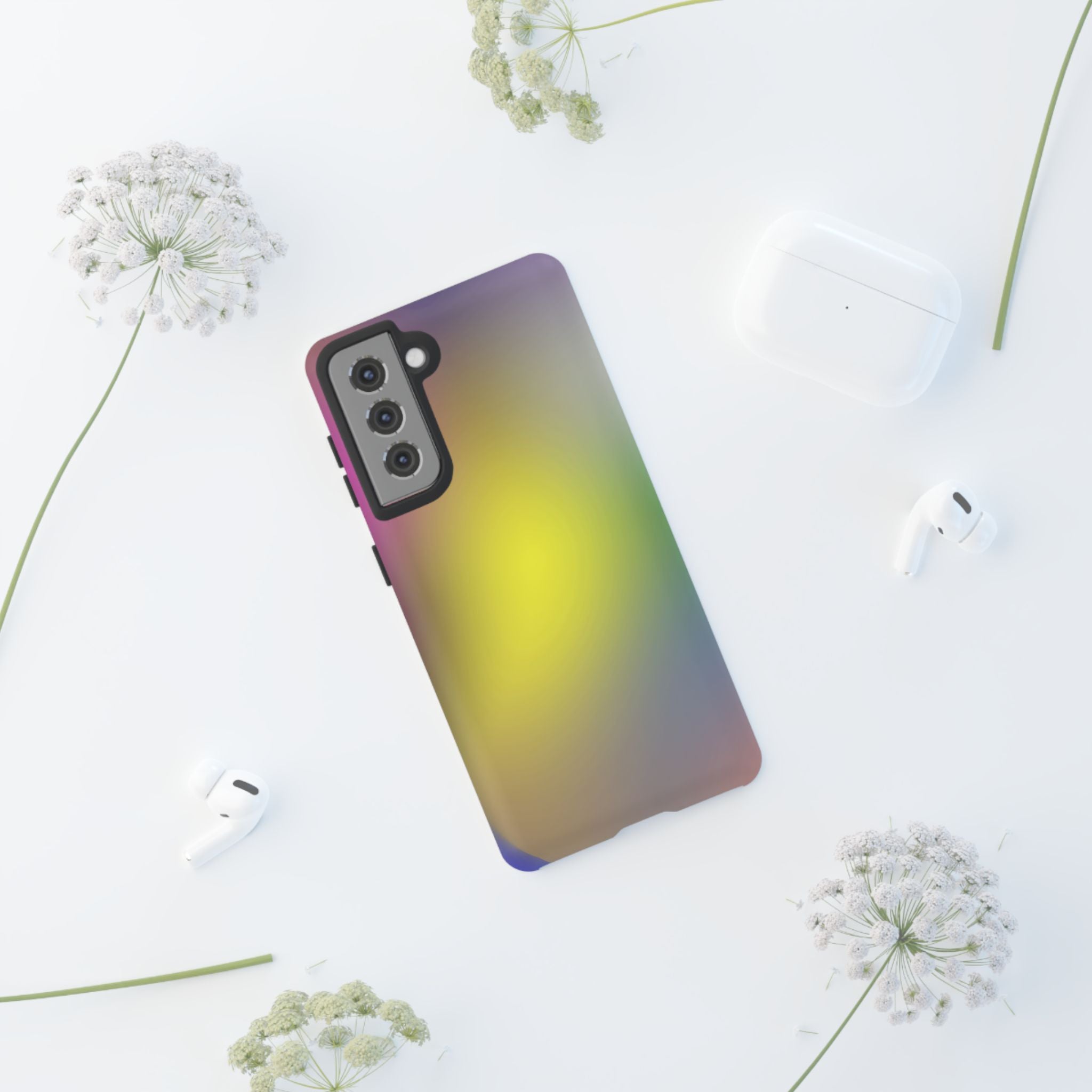 Colorful Tough Phone Case, Stylish Slim Cover, Durable Mobile Protection, Trendy Gift for Tech Lovers, Vibrant Phone Accessory
