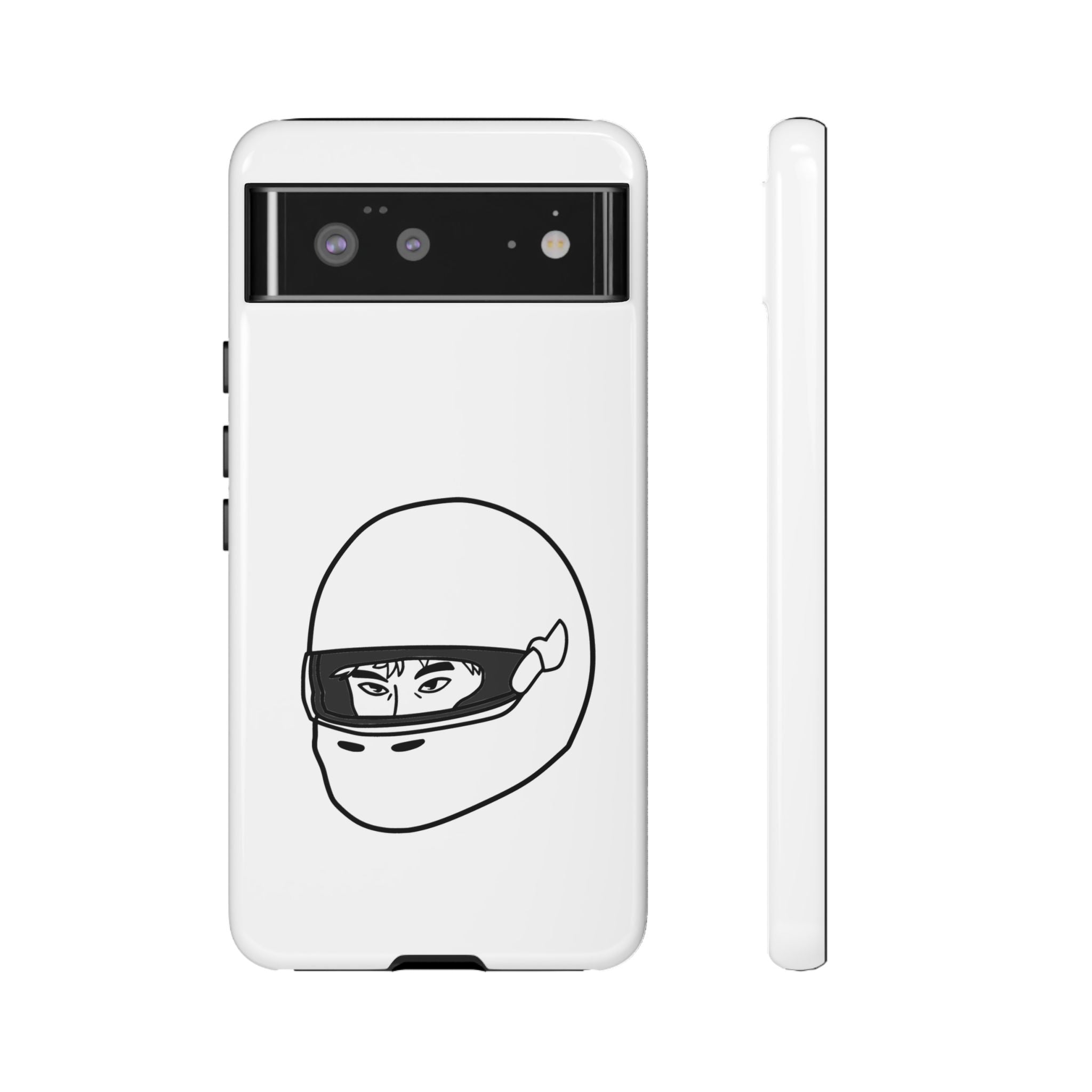Stylish Phone Case with Racing Helmet Design | Tough Cases | Unique Gift, Motorcycle Enthusiast, Race Lover, Custom Accessory, Everyday Use