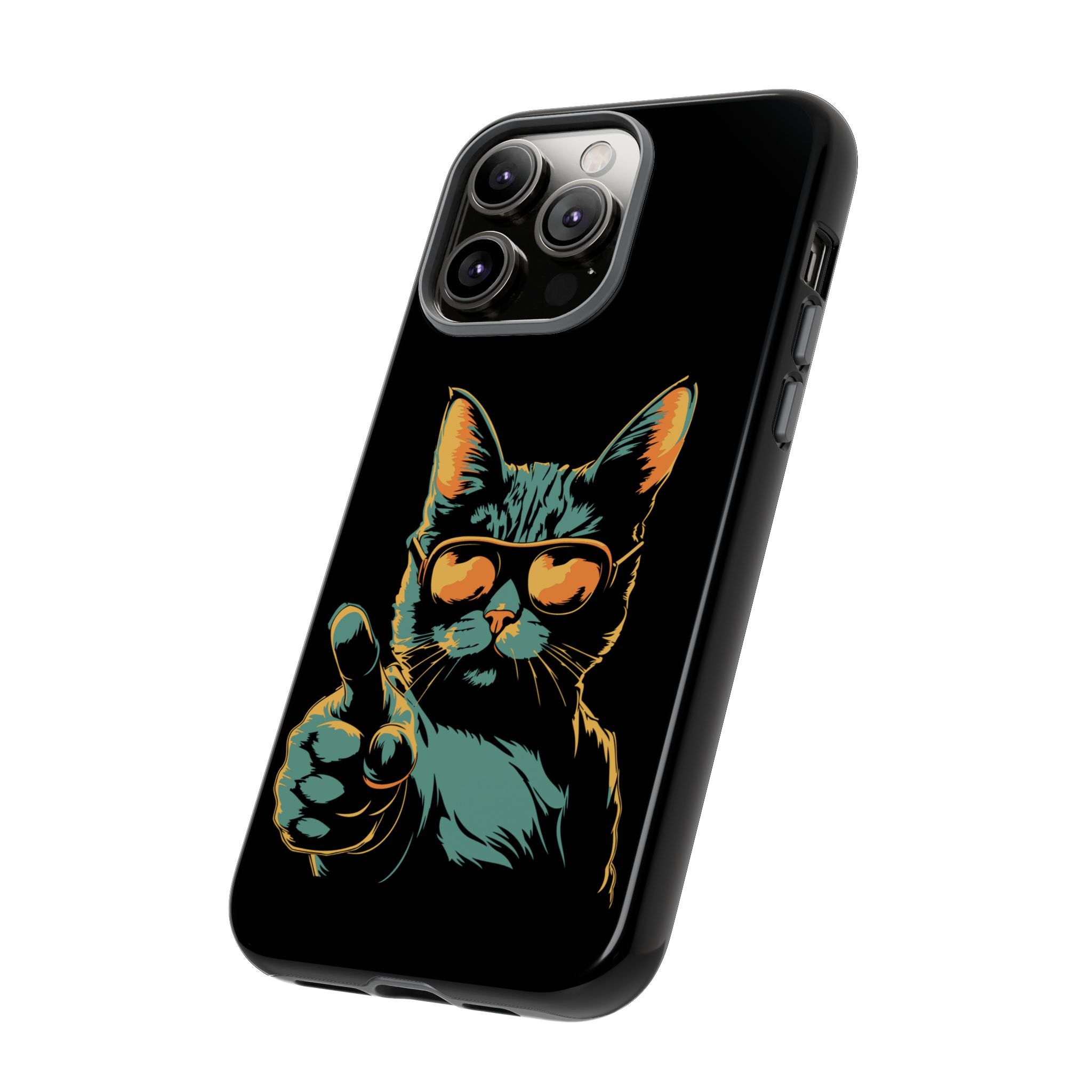 Cool Cat Phone Case, Stylish Phone Cover, Pet Lover Gift, Cute Cat Design, Fun Cat Accessories