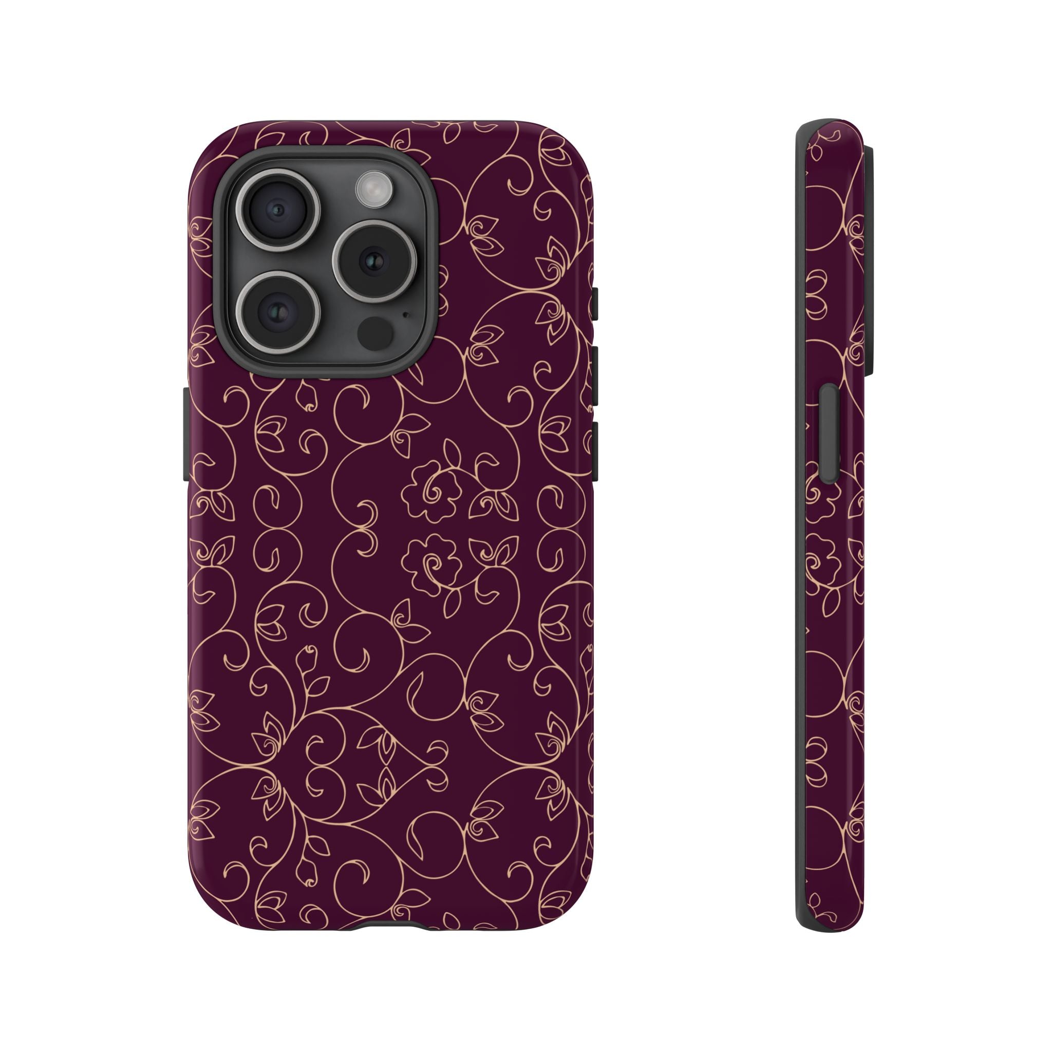 Elegant Floral Phone Case | Durable Mobile Cover, Gift for Her, Floral Design, Stylish Accessory, Phone Protection